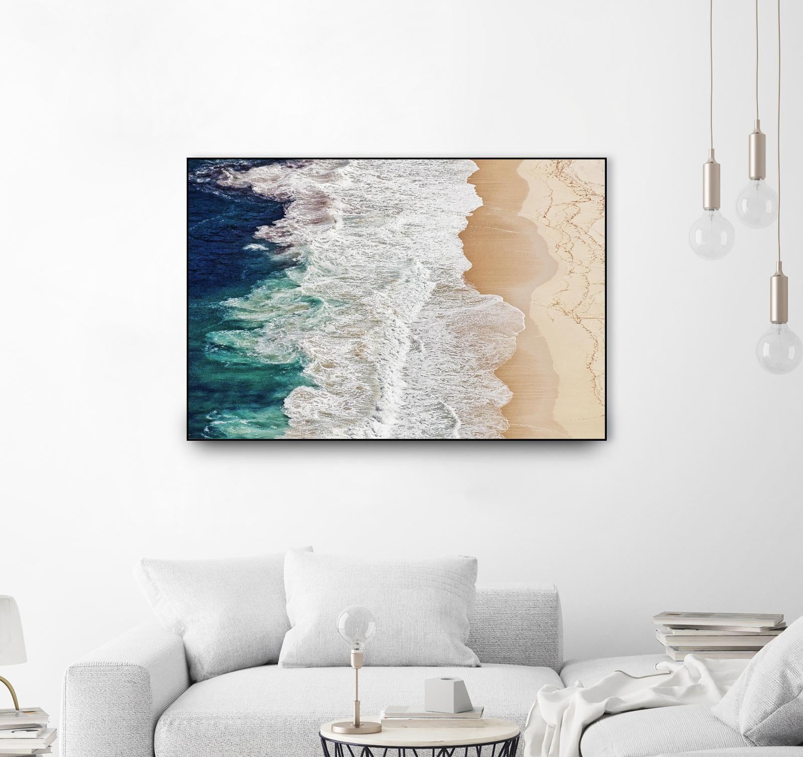 Feldtkeller - Where the Ocean Ends by 1X on GIANT ART - beige landscape drone view