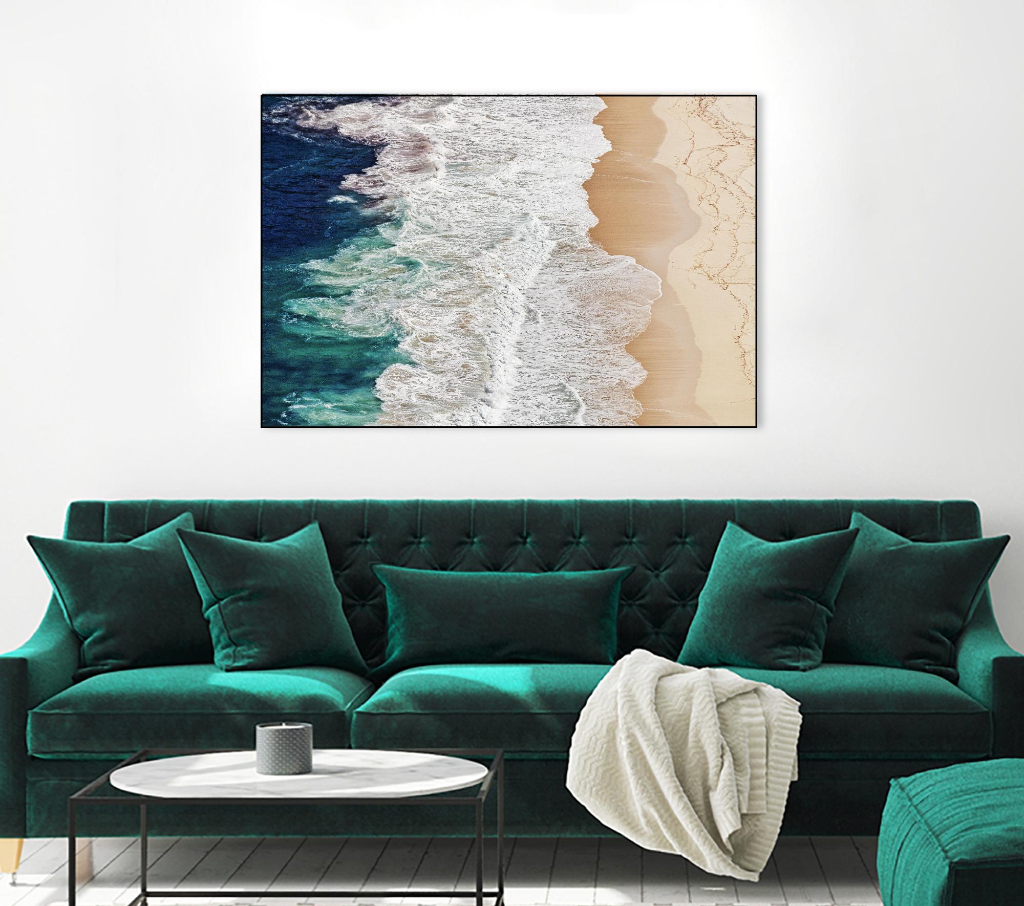 Feldtkeller - Where the Ocean Ends by 1X on GIANT ART - beige landscape drone view