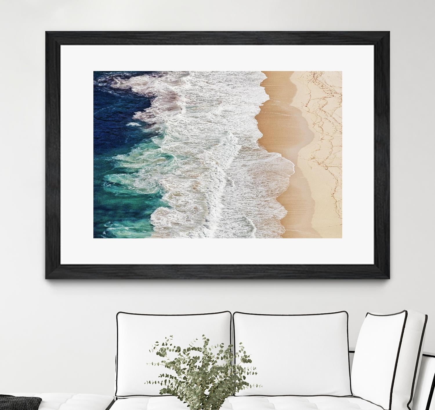 Feldtkeller - Where the Ocean Ends by 1X on GIANT ART - beige landscape drone view