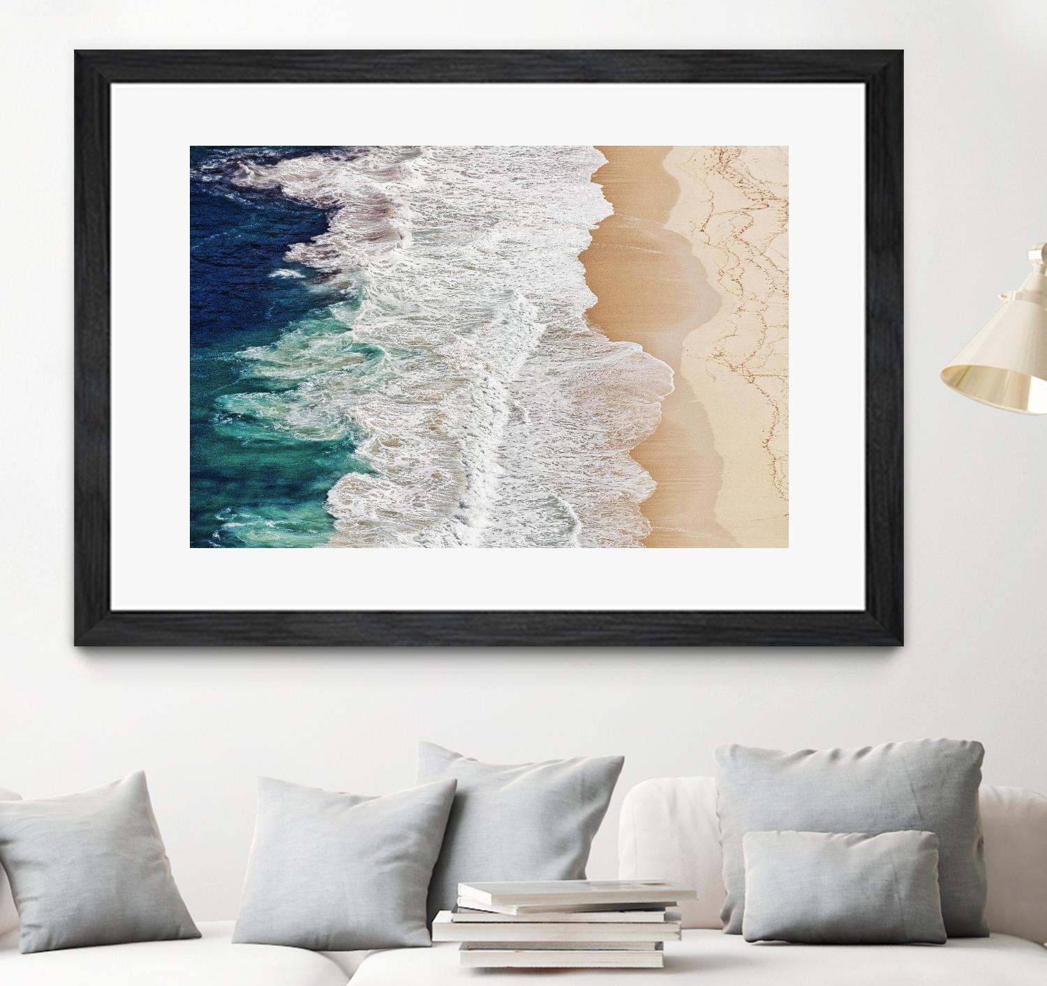 Feldtkeller - Where the Ocean Ends by 1X on GIANT ART - beige landscape drone view