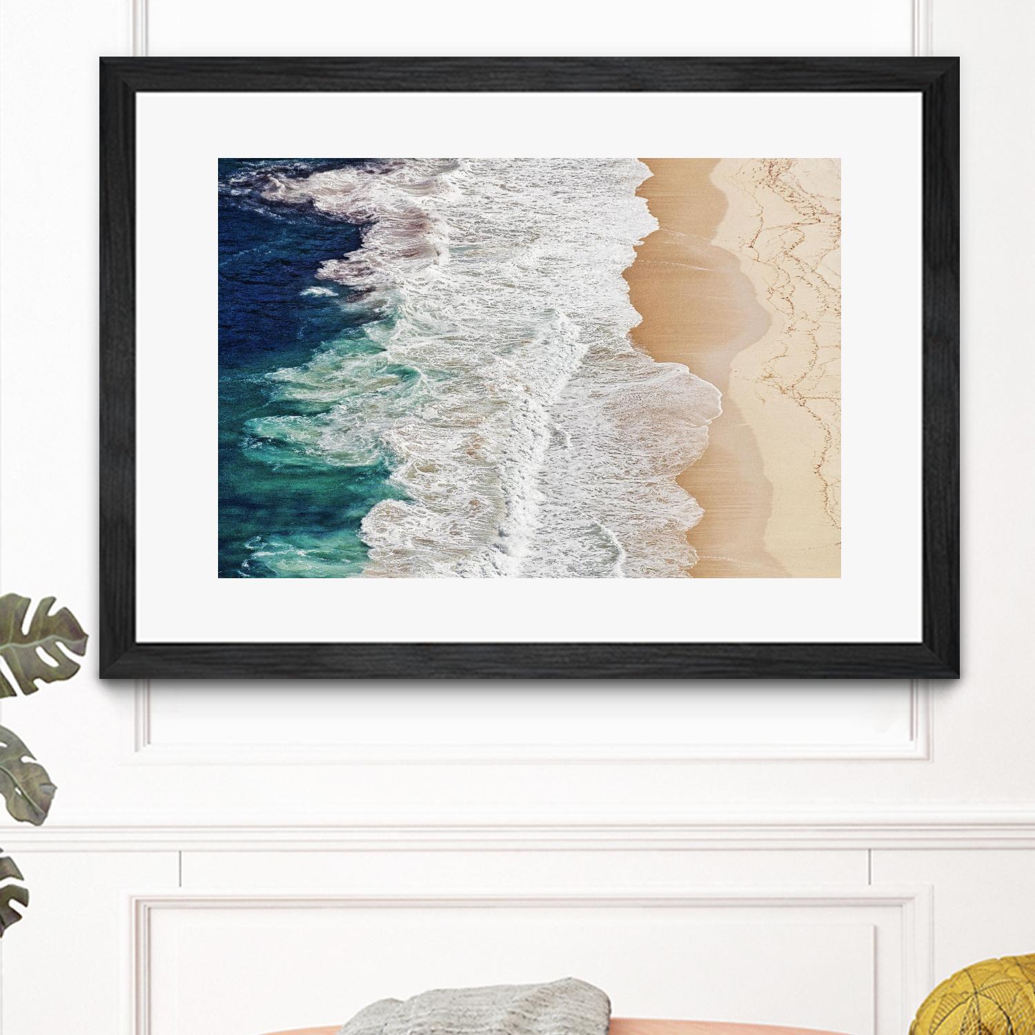 Feldtkeller - Where the Ocean Ends by 1X on GIANT ART - beige landscape drone view