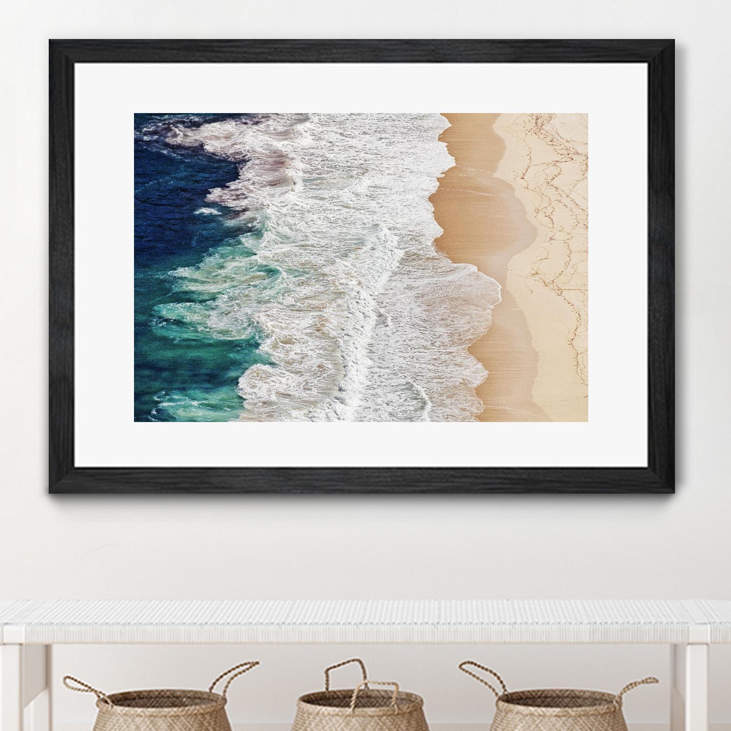 Feldtkeller - Where the Ocean Ends by 1X on GIANT ART - beige landscape drone view