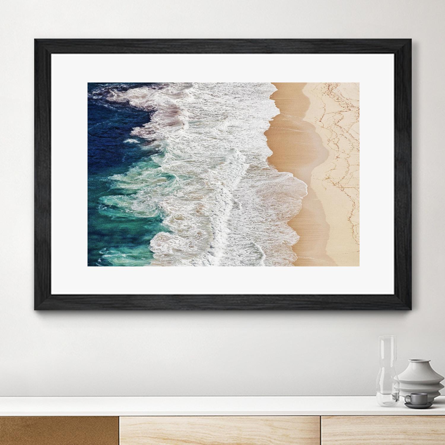 Feldtkeller - Where the Ocean Ends by 1X on GIANT ART - beige landscape drone view