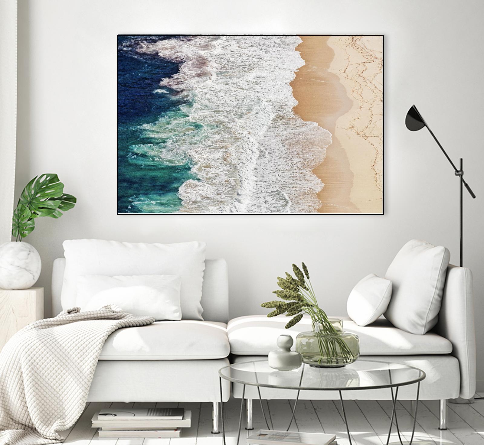 Feldtkeller - Where the Ocean Ends by 1X on GIANT ART - beige landscape drone view