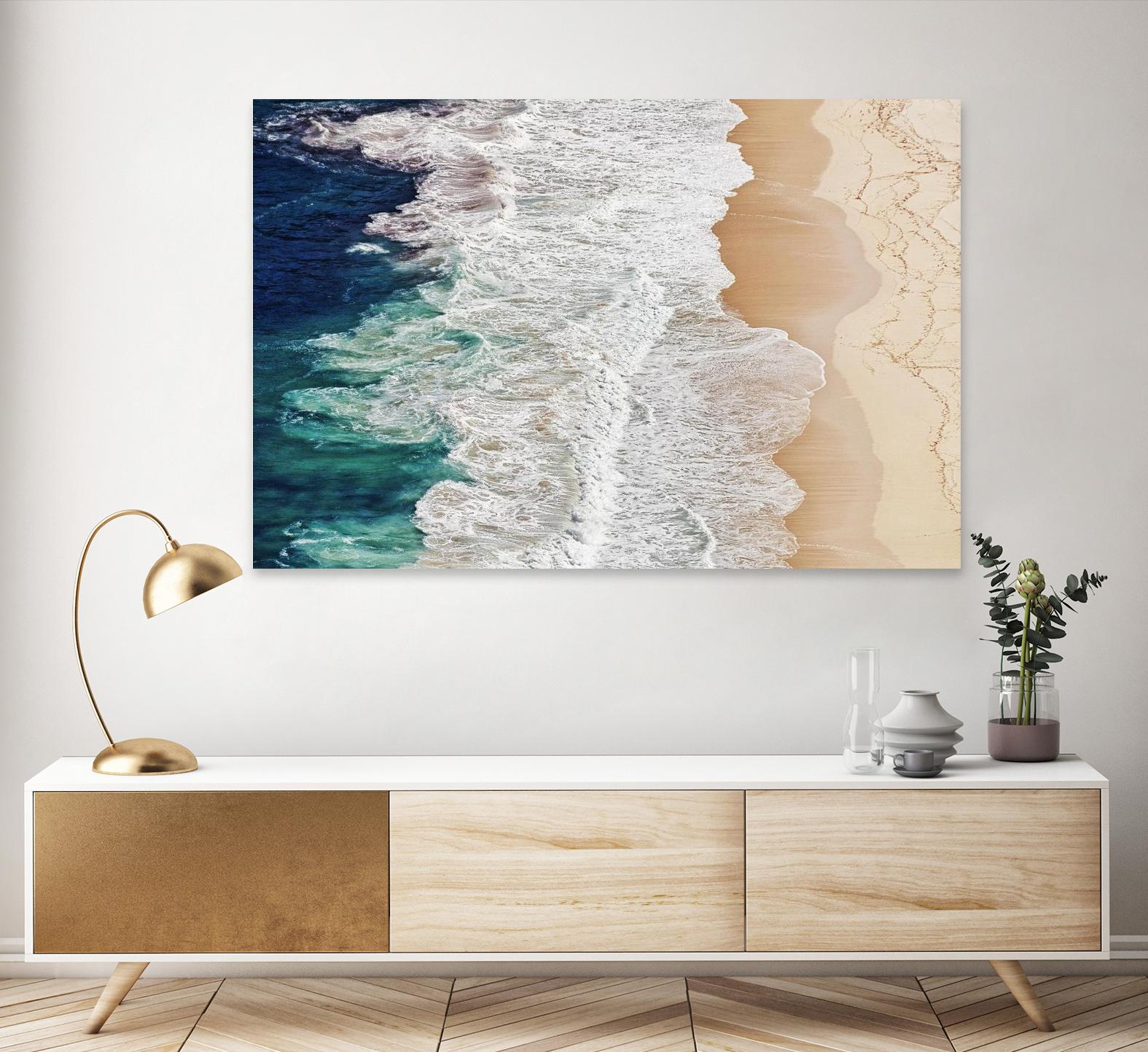 Feldtkeller - Where the Ocean Ends by 1X on GIANT ART - beige landscape drone view