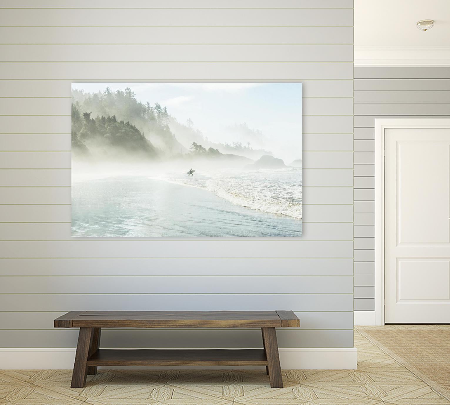 Suhrie - Catching the Morning Surf by 1X on GIANT ART - blue landscape