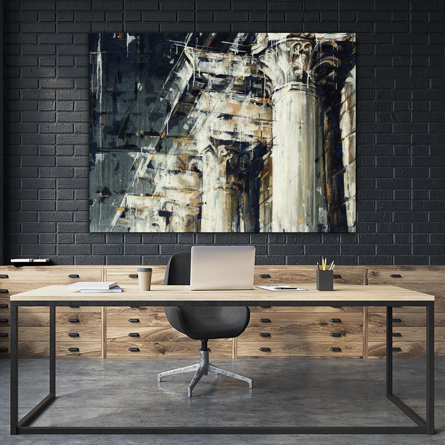 Corinthian I by Anya Doug on GIANT ART - white architectural