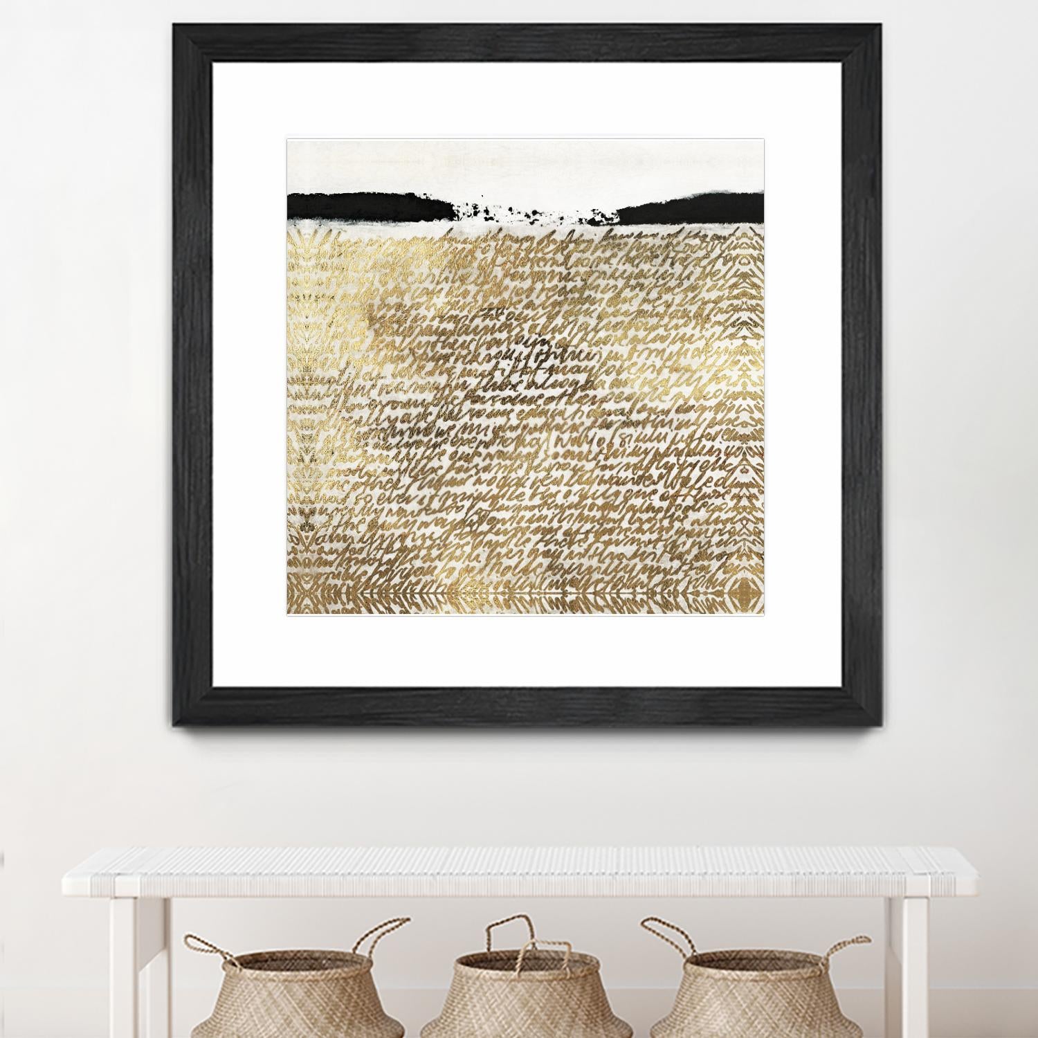 Sequence I by Jadwiga Jarosiewicz on GIANT ART - black abstract