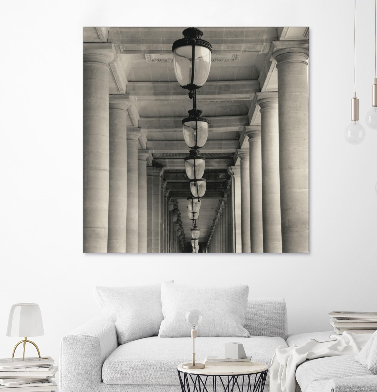 Corridor I by YK Studio on GIANT ART - black architectural perspective