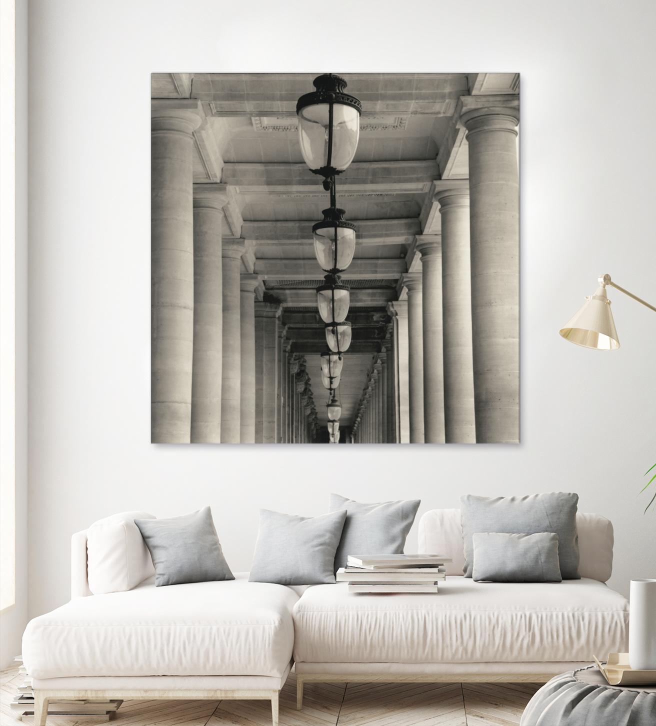 Corridor I by YK Studio on GIANT ART - black architectural perspective