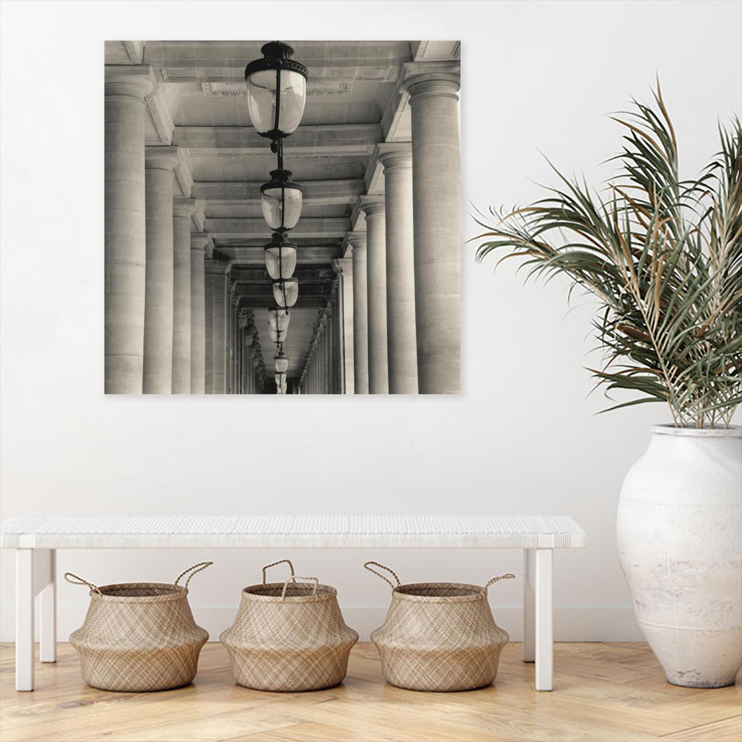 Corridor I by YK Studio on GIANT ART - black architectural perspective