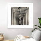 Corridor I by YK Studio on GIANT ART - black architectural perspective