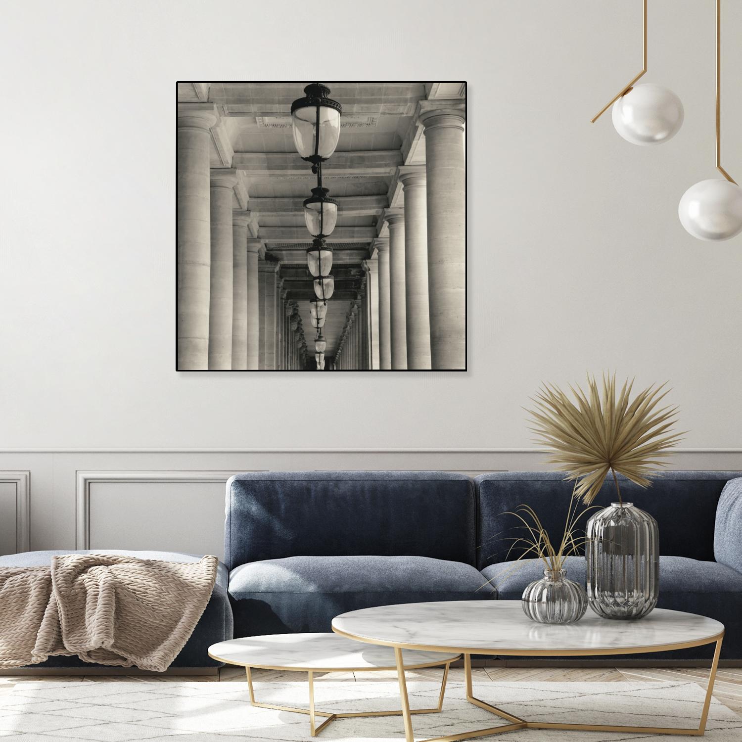 Corridor I by YK Studio on GIANT ART - black architectural perspective