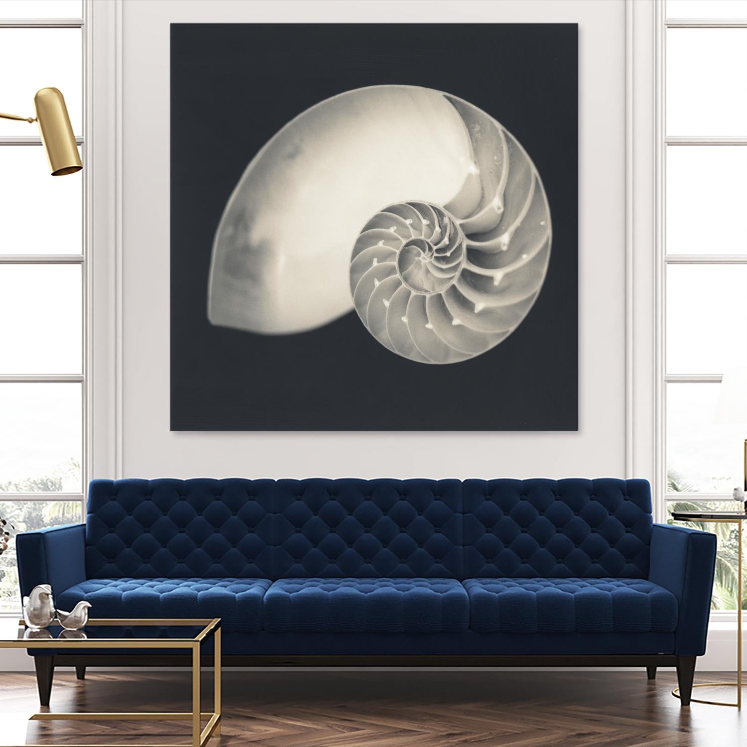 Shell I by YK Studio on GIANT ART - beige nautical