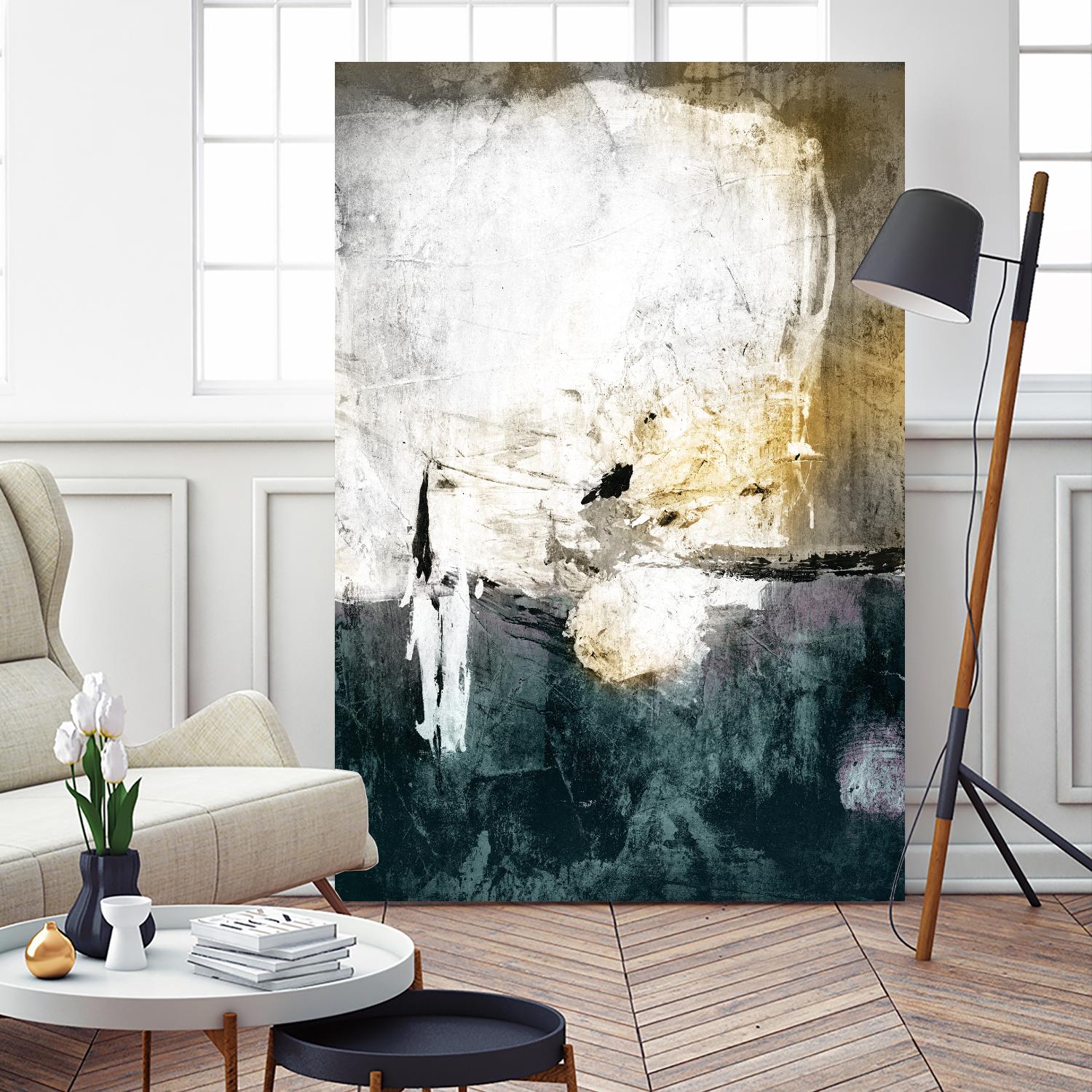 All through the Night by Fiona Hoop on GIANT ART - white abstract