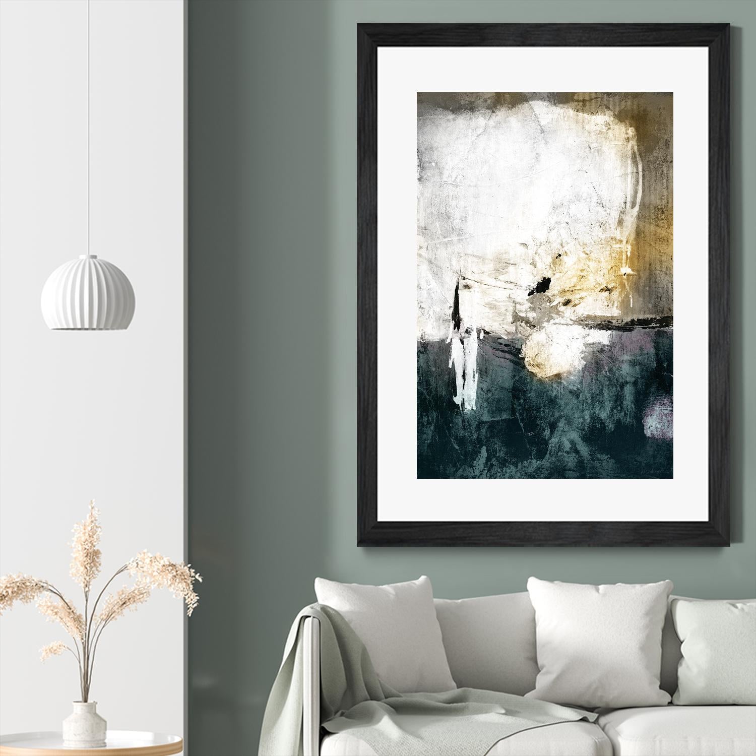 All through the Night by Fiona Hoop on GIANT ART - white abstract