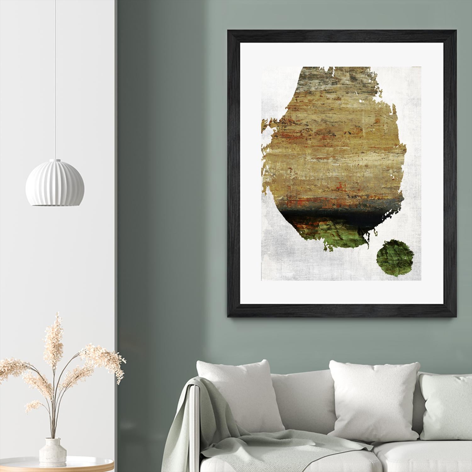 We Were Meant to Collide by Fiona Hoop on GIANT ART - green abstract