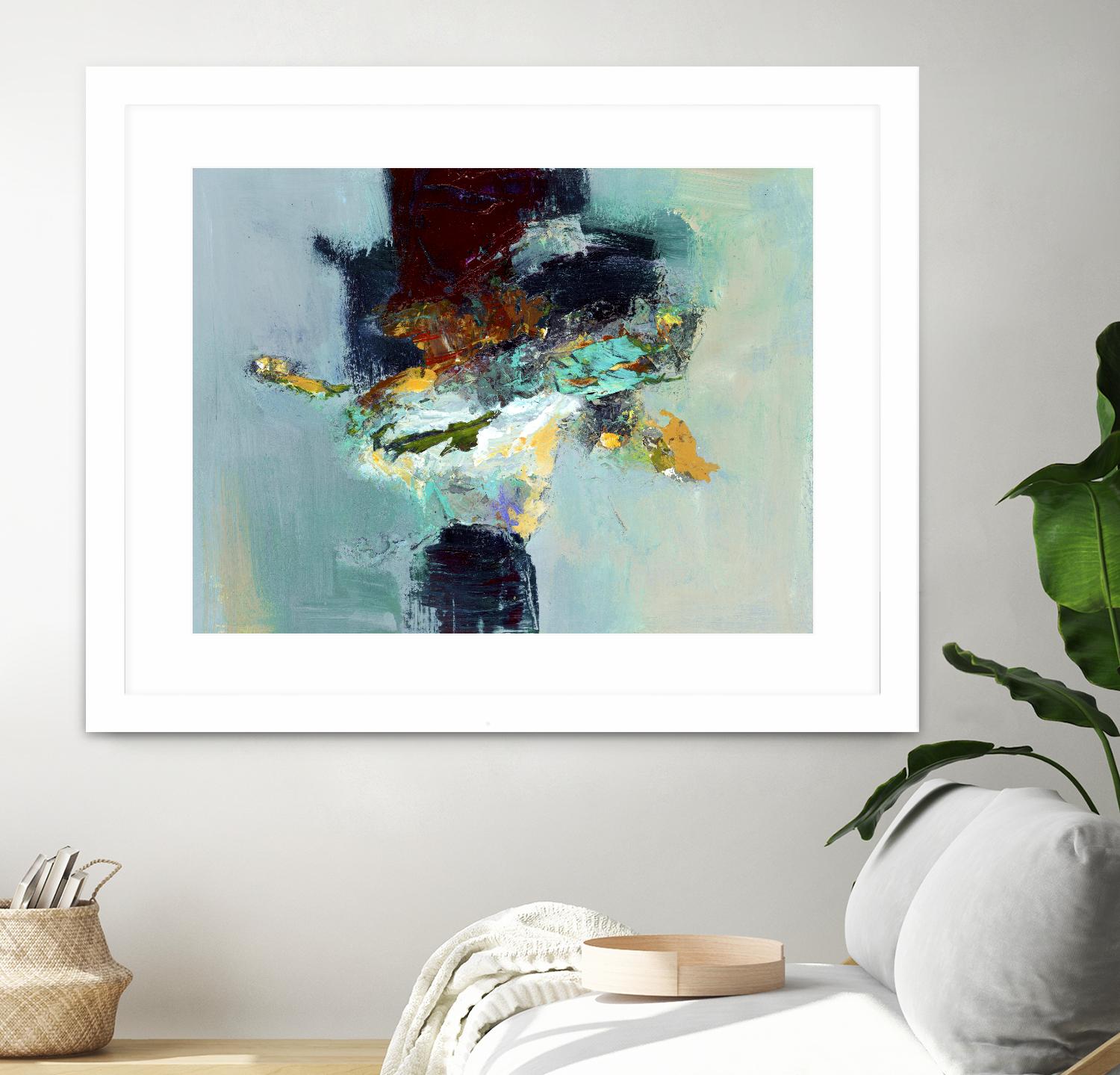 Stand by You by Fiona Hoop on GIANT ART - yellow abstract