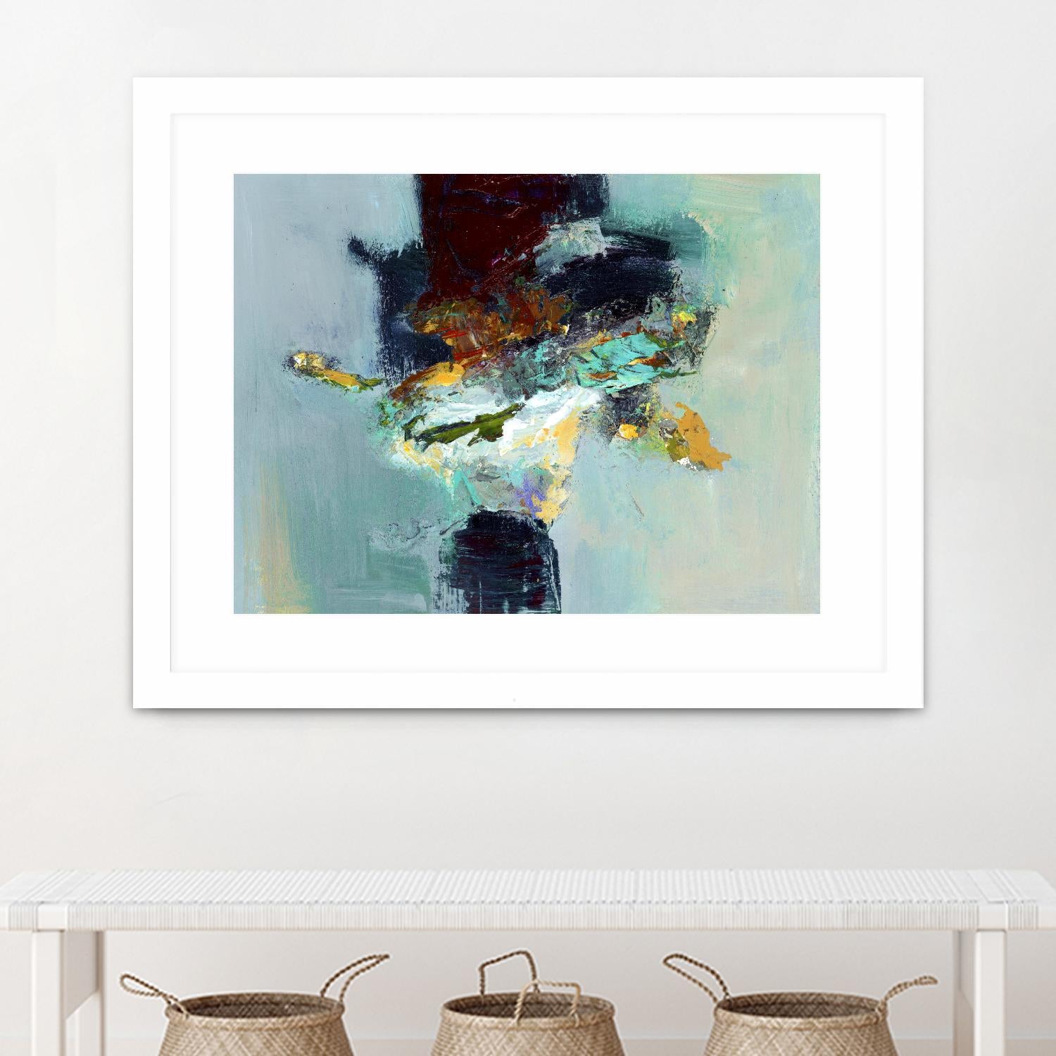 Stand by You by Fiona Hoop on GIANT ART - yellow abstract