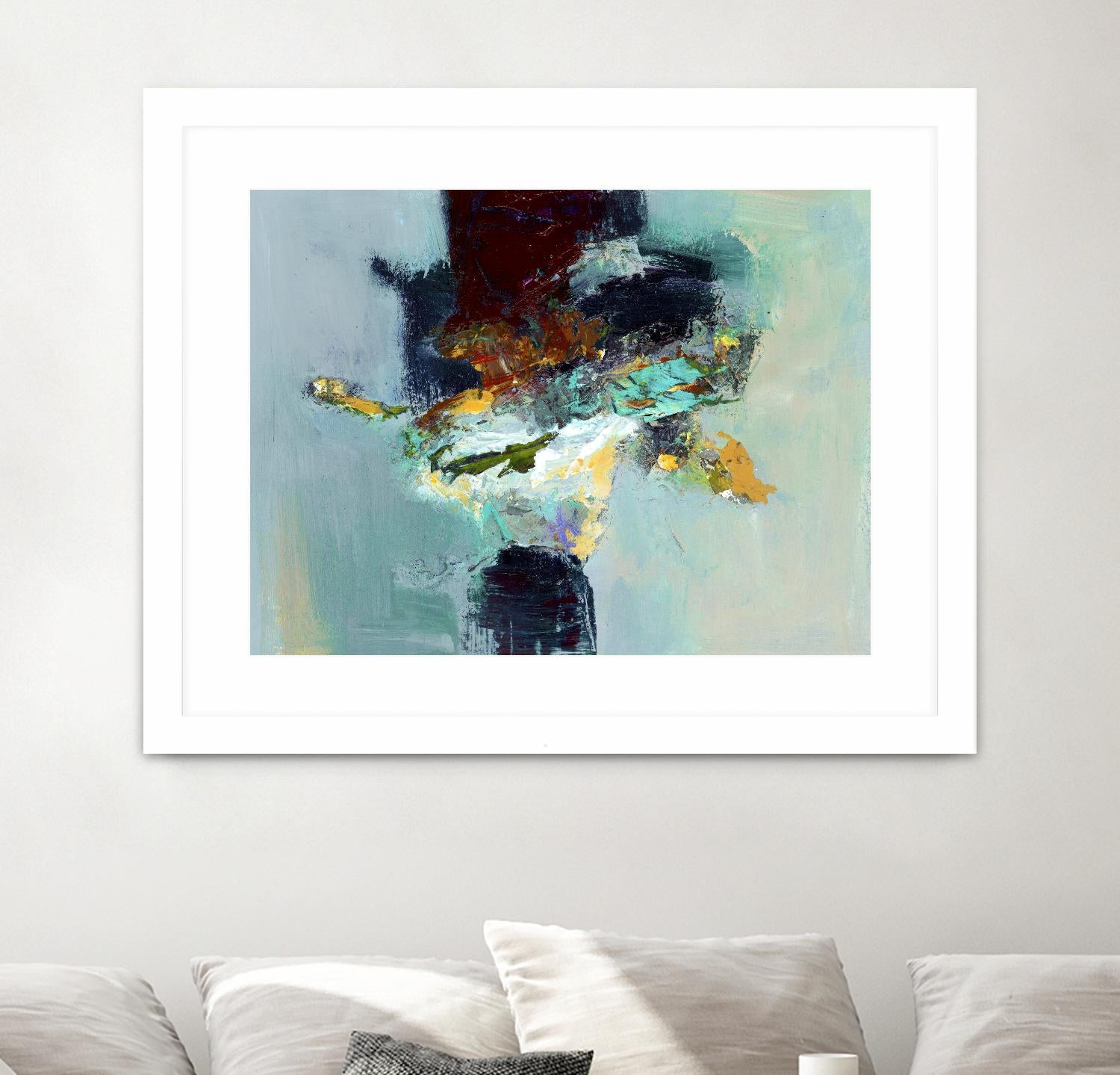 Stand by You by Fiona Hoop on GIANT ART - yellow abstract