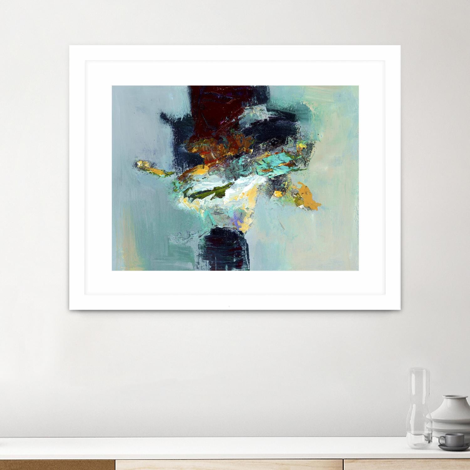 Stand by You by Fiona Hoop on GIANT ART - yellow abstract