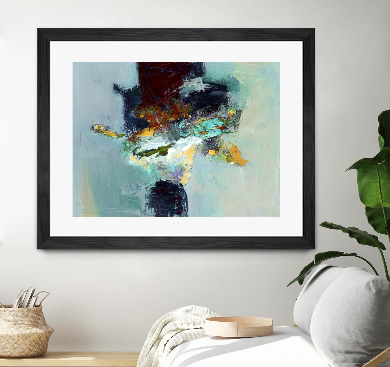 Stand by You by Fiona Hoop on GIANT ART - yellow abstract