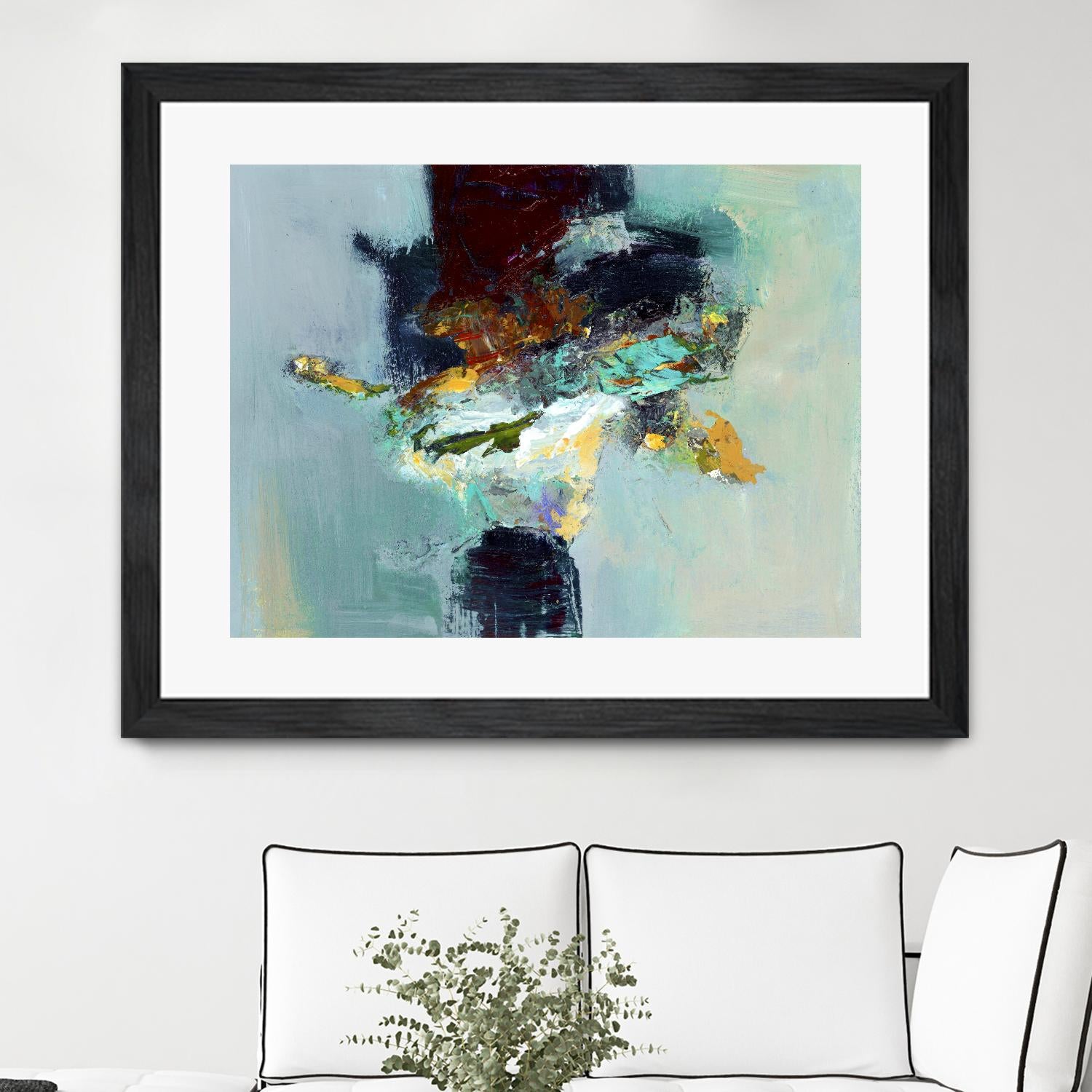 Stand by You by Fiona Hoop on GIANT ART - yellow abstract