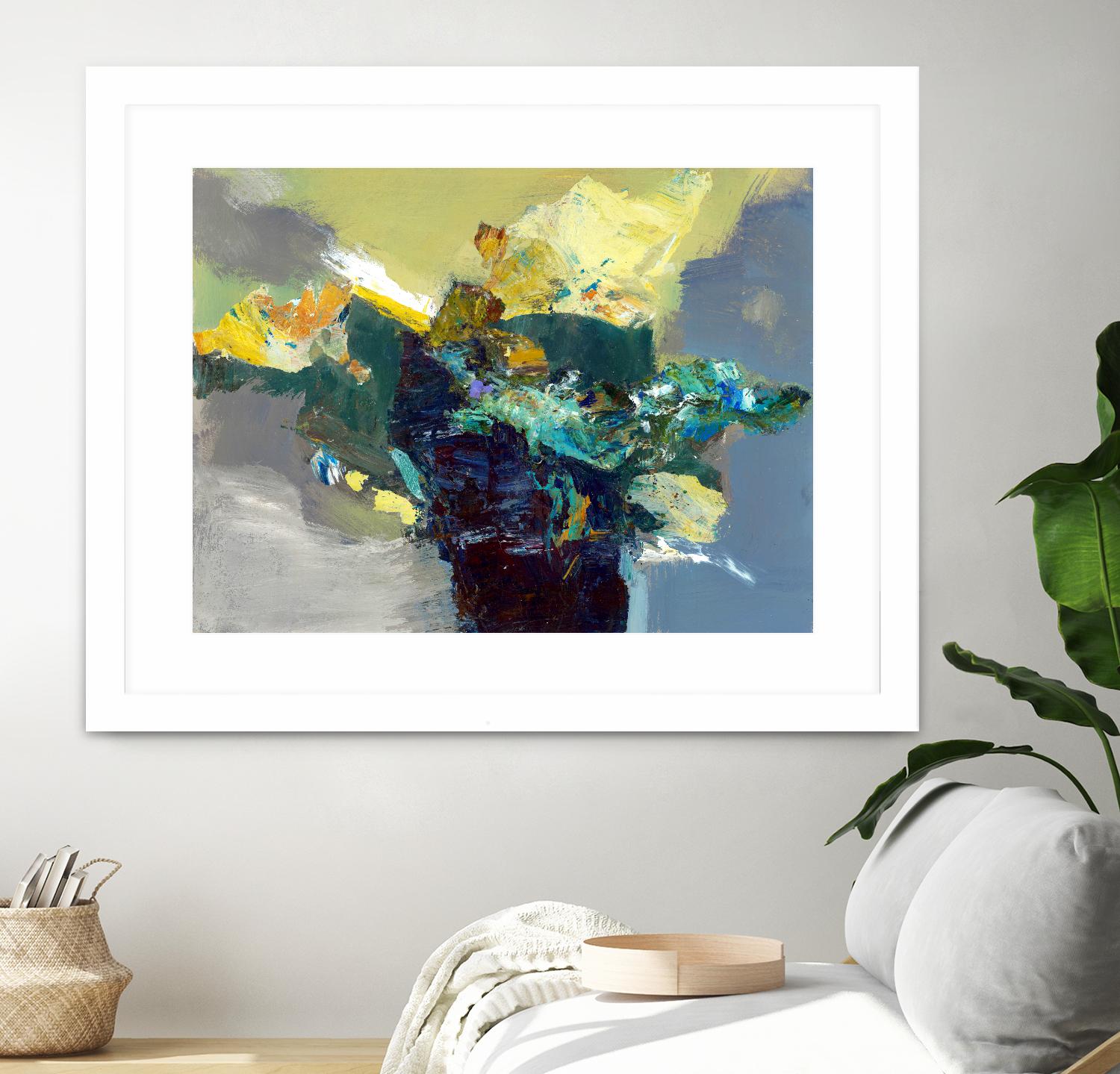 United by Fiona Hoop on GIANT ART - yellow abstract