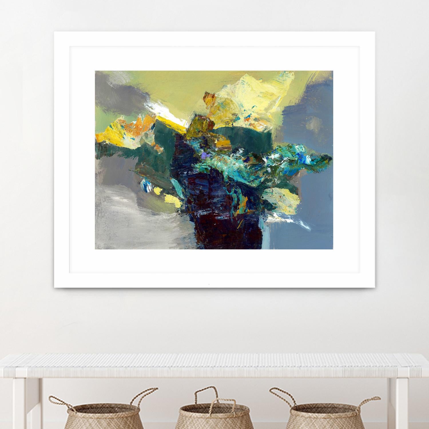 United by Fiona Hoop on GIANT ART - yellow abstract