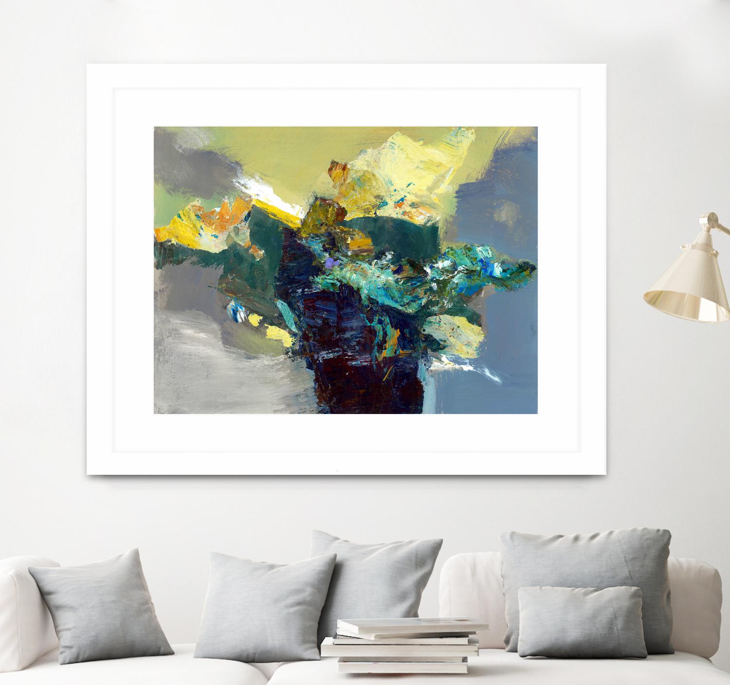 United by Fiona Hoop on GIANT ART - yellow abstract