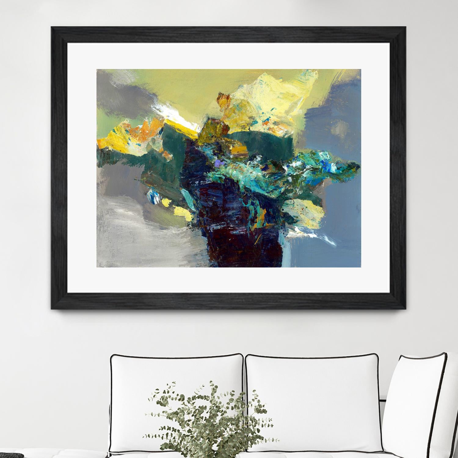 United by Fiona Hoop on GIANT ART - yellow abstract