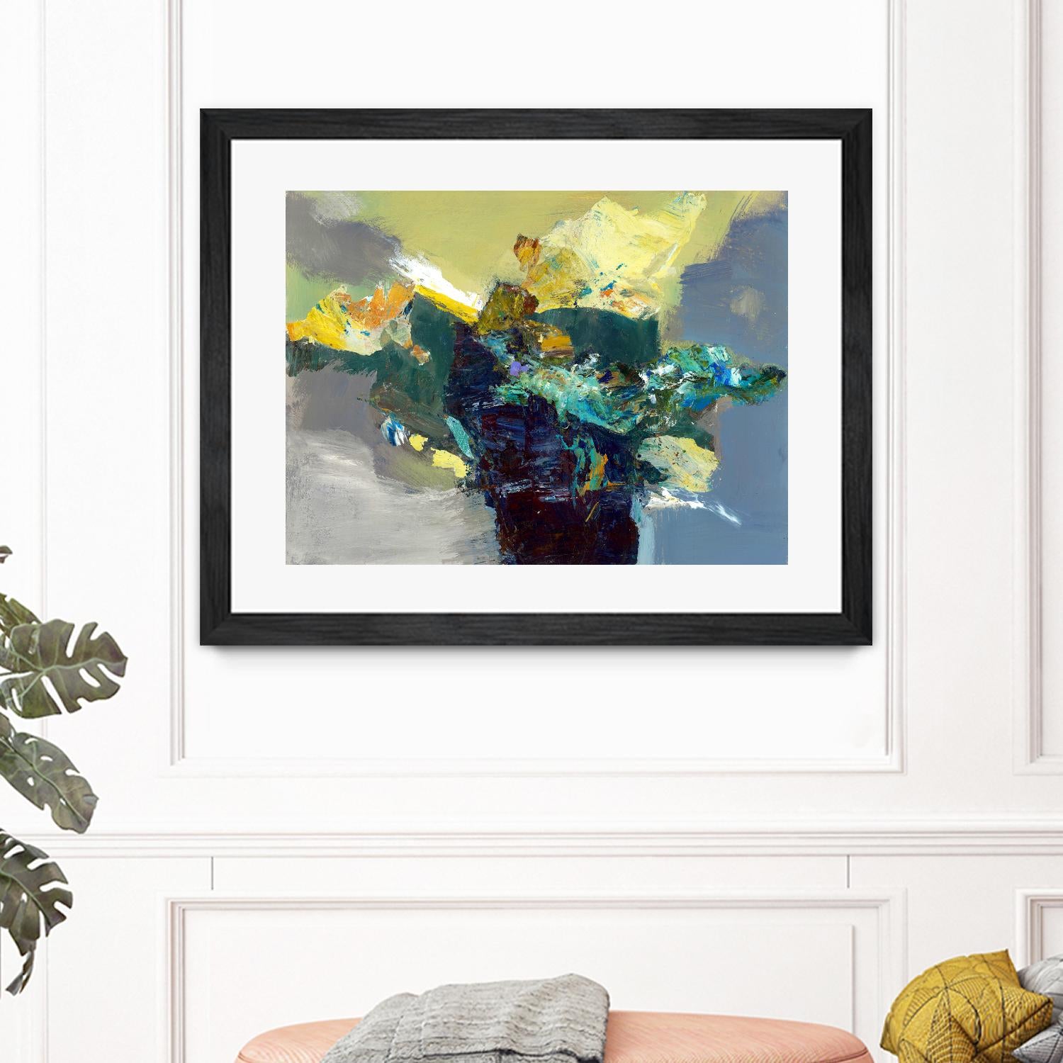 United by Fiona Hoop on GIANT ART - yellow abstract