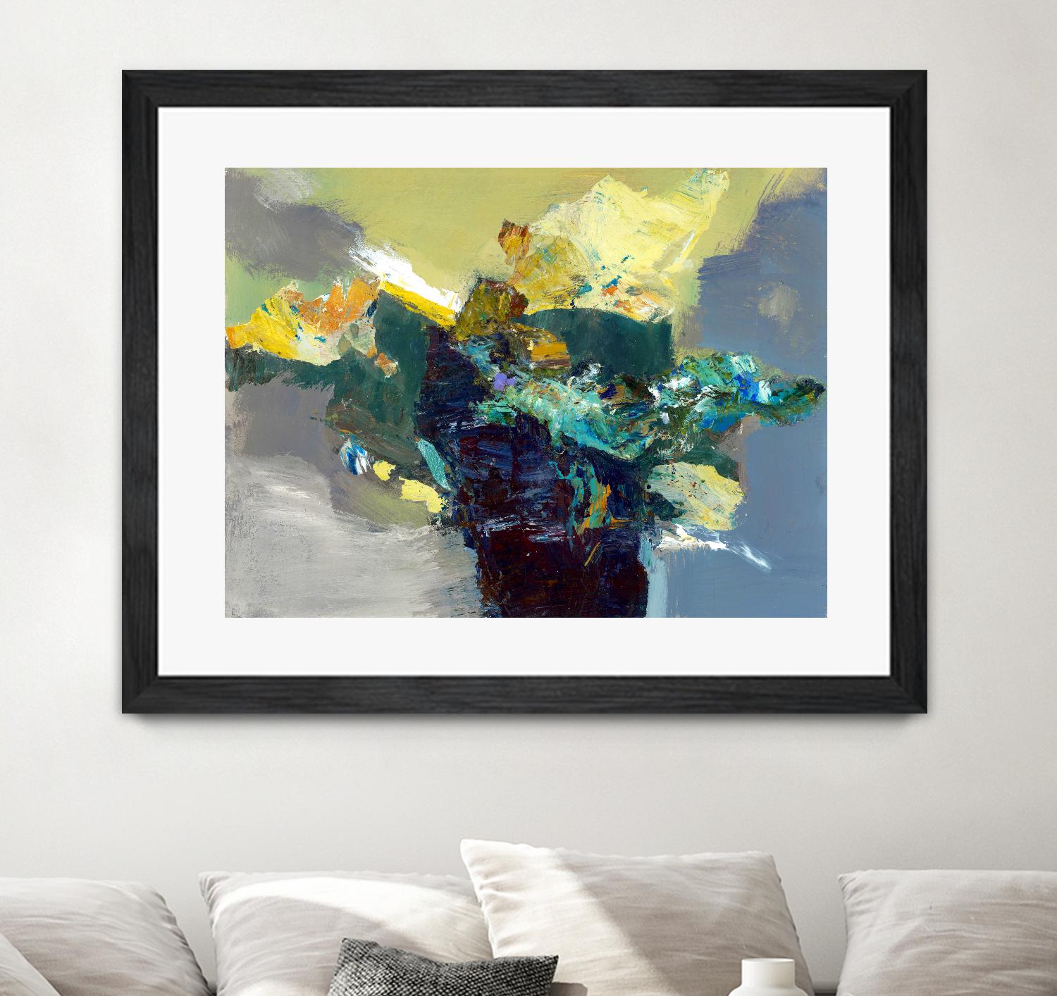 United by Fiona Hoop on GIANT ART - yellow abstract