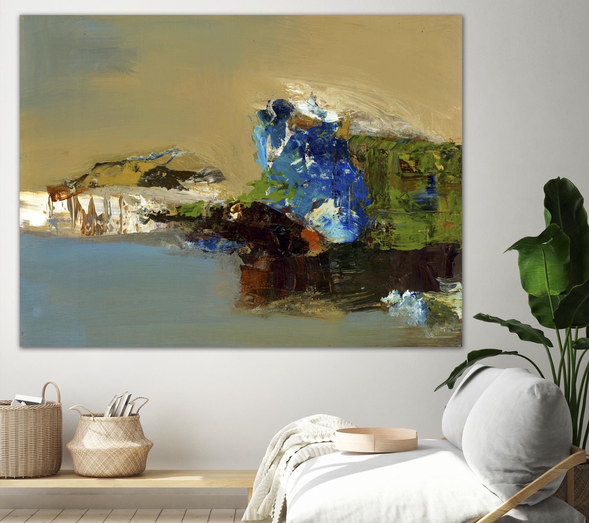 Make Room by Fiona Hoops on GIANT ART - blue abstract