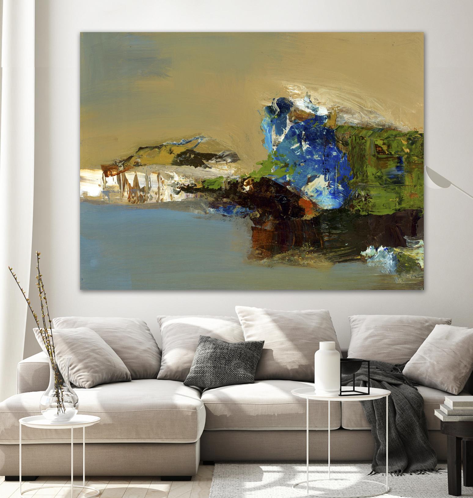 Make Room by Fiona Hoops on GIANT ART - blue abstract