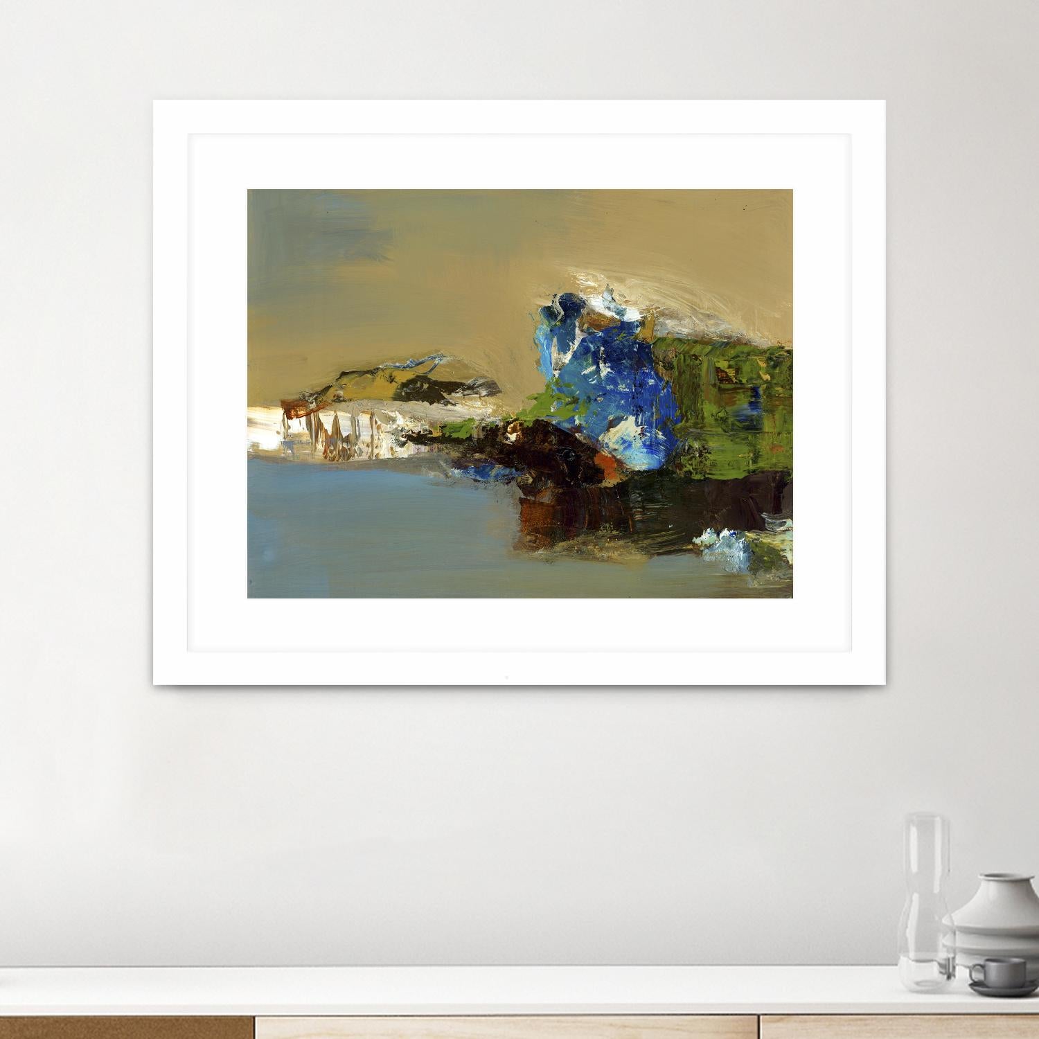 Make Room by Fiona Hoops on GIANT ART - blue abstract