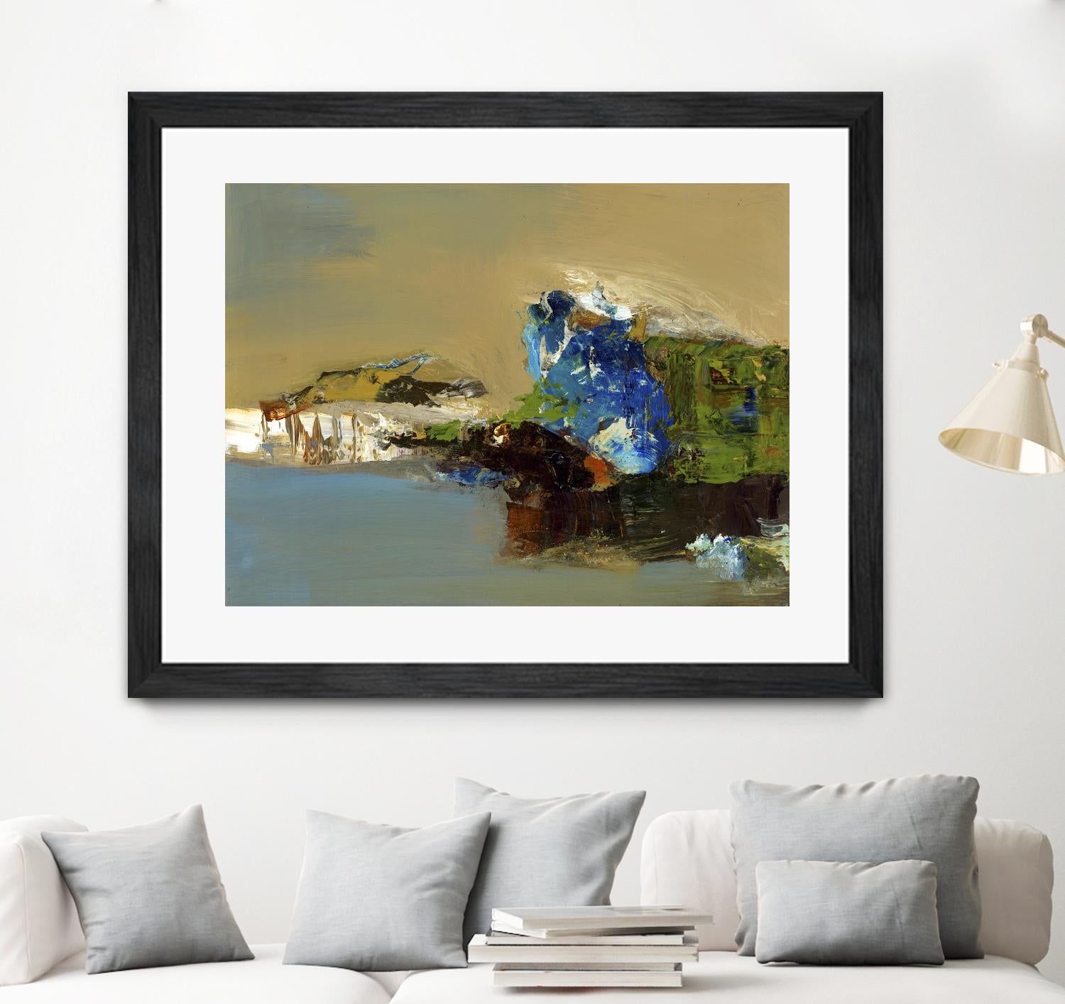 Make Room by Fiona Hoops on GIANT ART - blue abstract