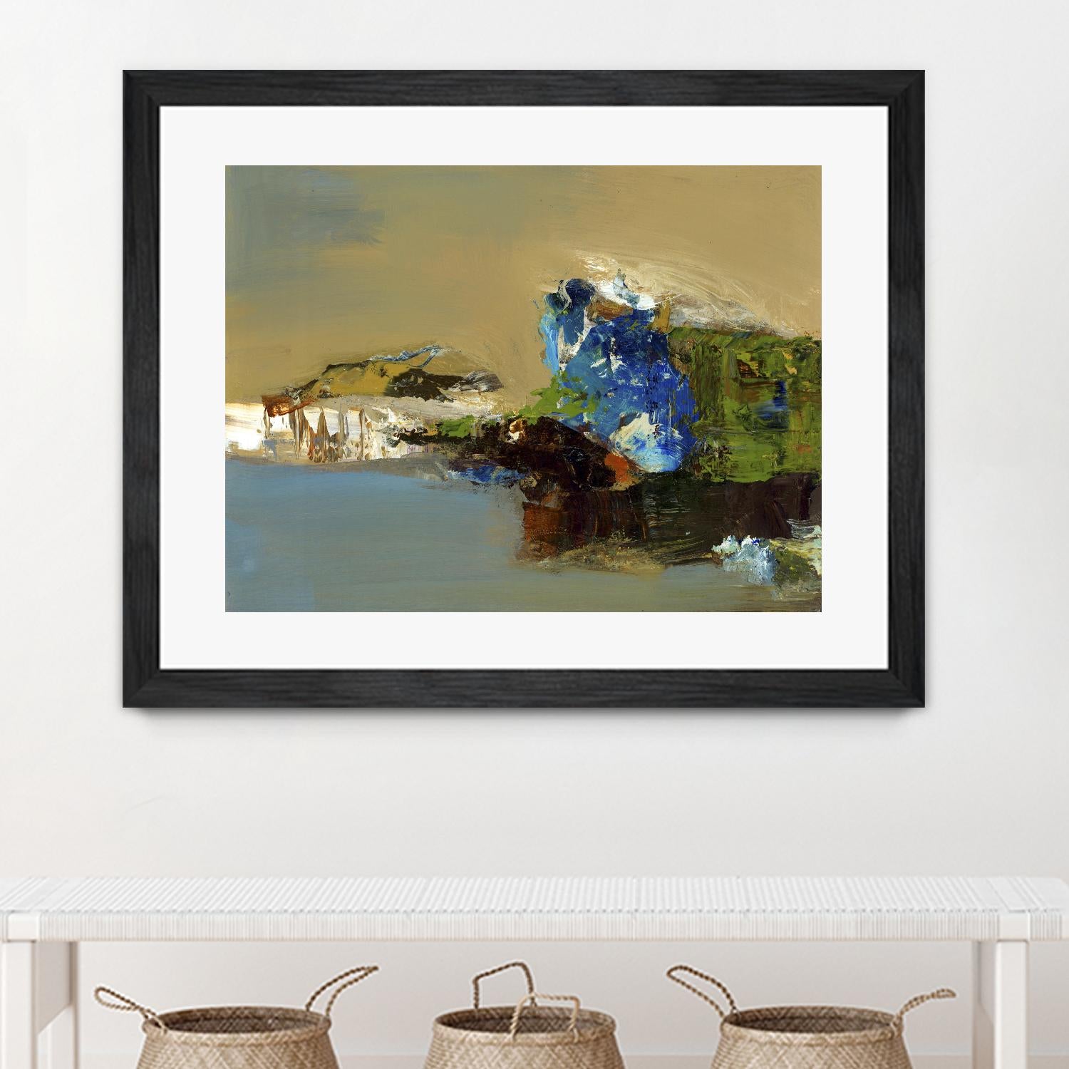 Make Room by Fiona Hoops on GIANT ART - blue abstract