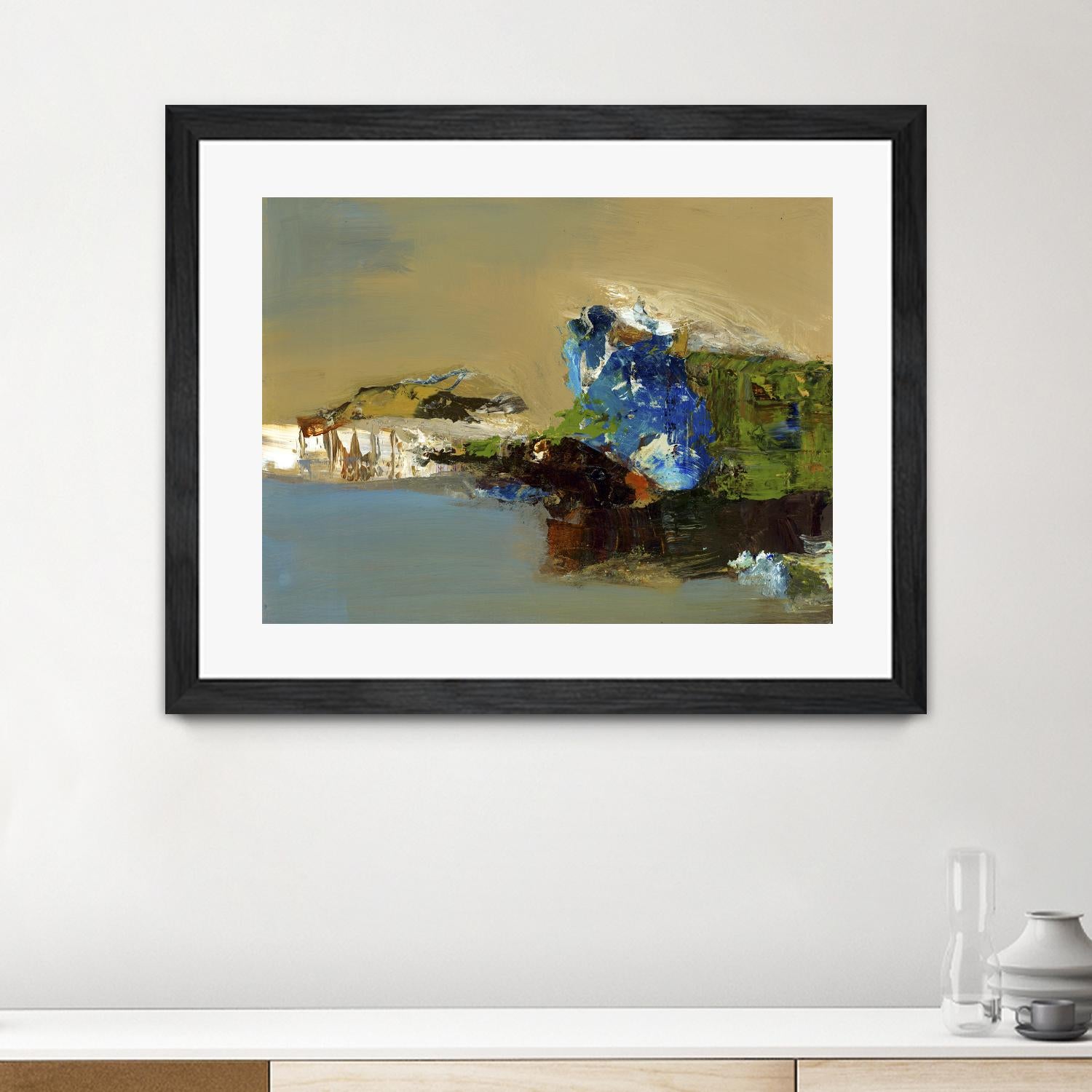 Make Room by Fiona Hoops on GIANT ART - blue abstract