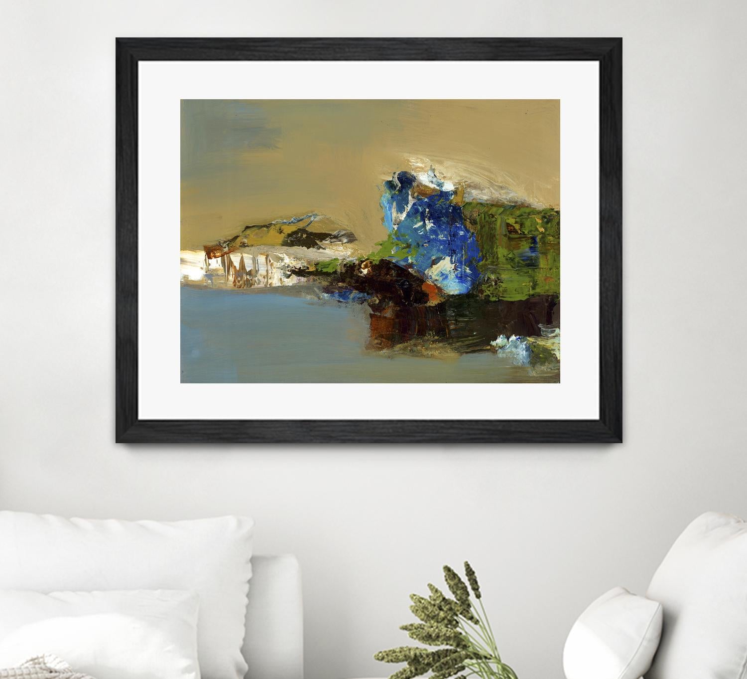 Make Room by Fiona Hoops on GIANT ART - blue abstract