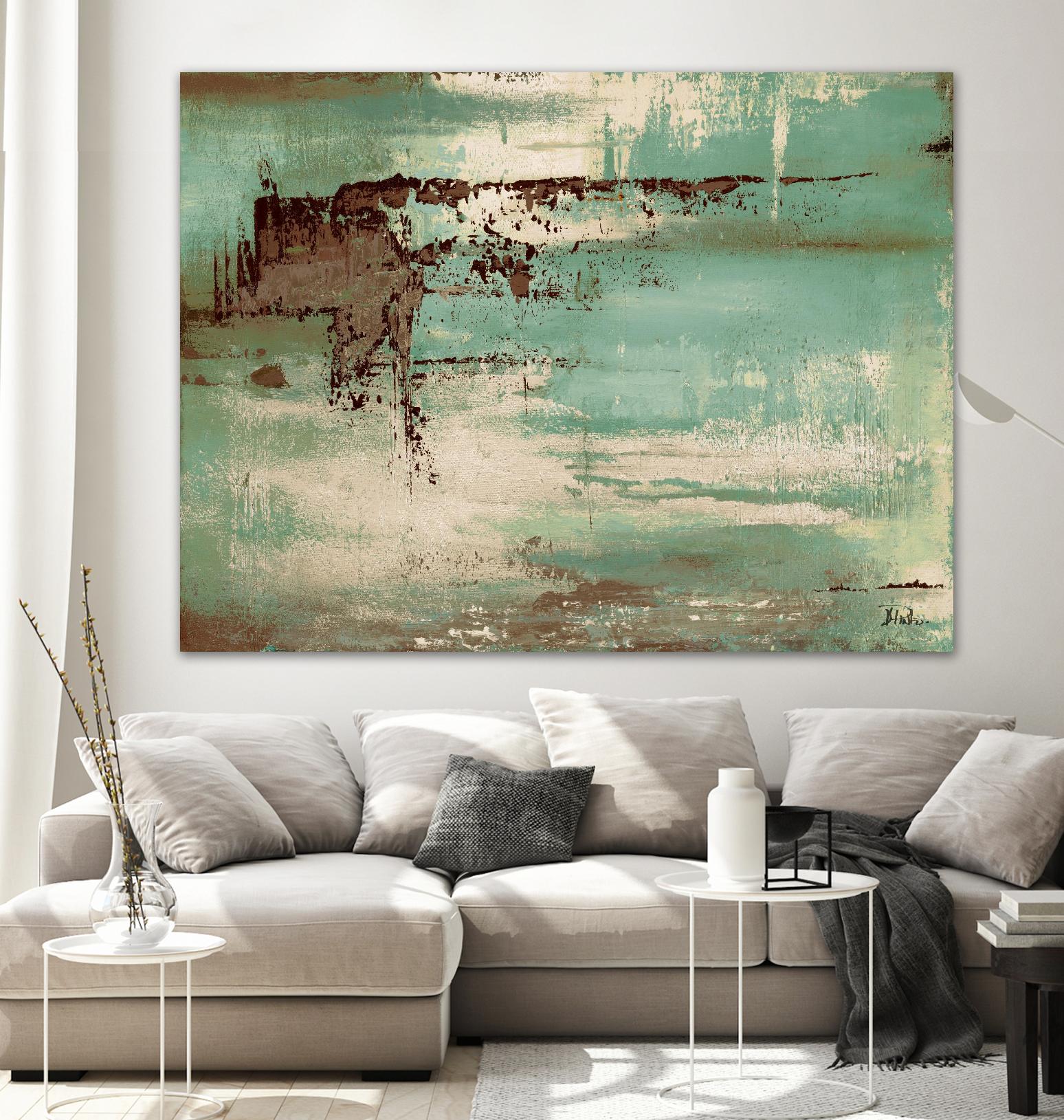 The Teal and Brown Ones by Patricia Pinto on GIANT ART - abstract