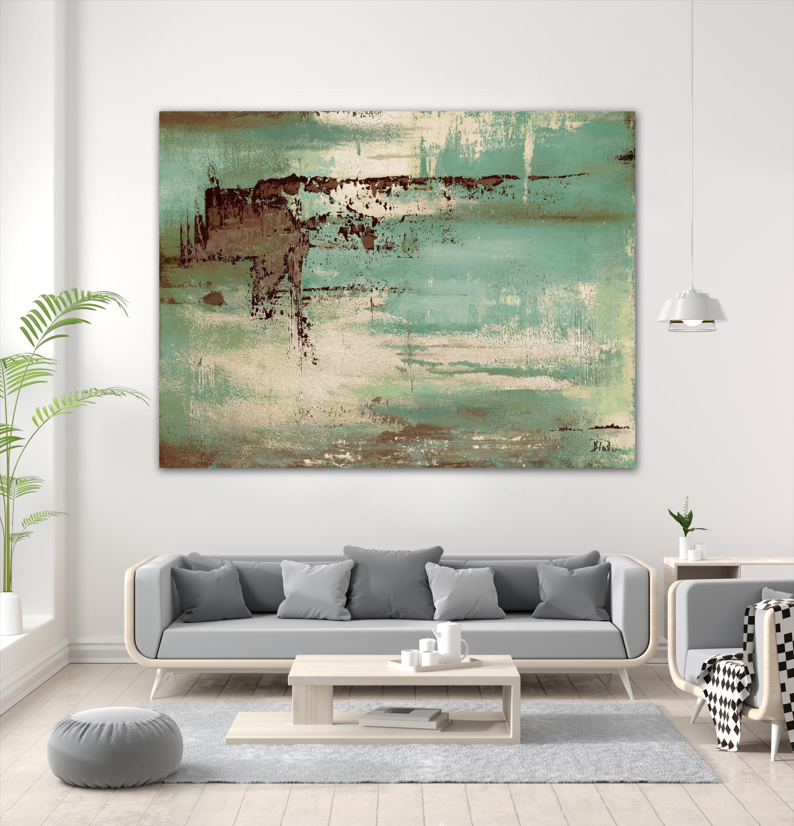 The Teal and Brown Ones by Patricia Pinto on GIANT ART - abstract