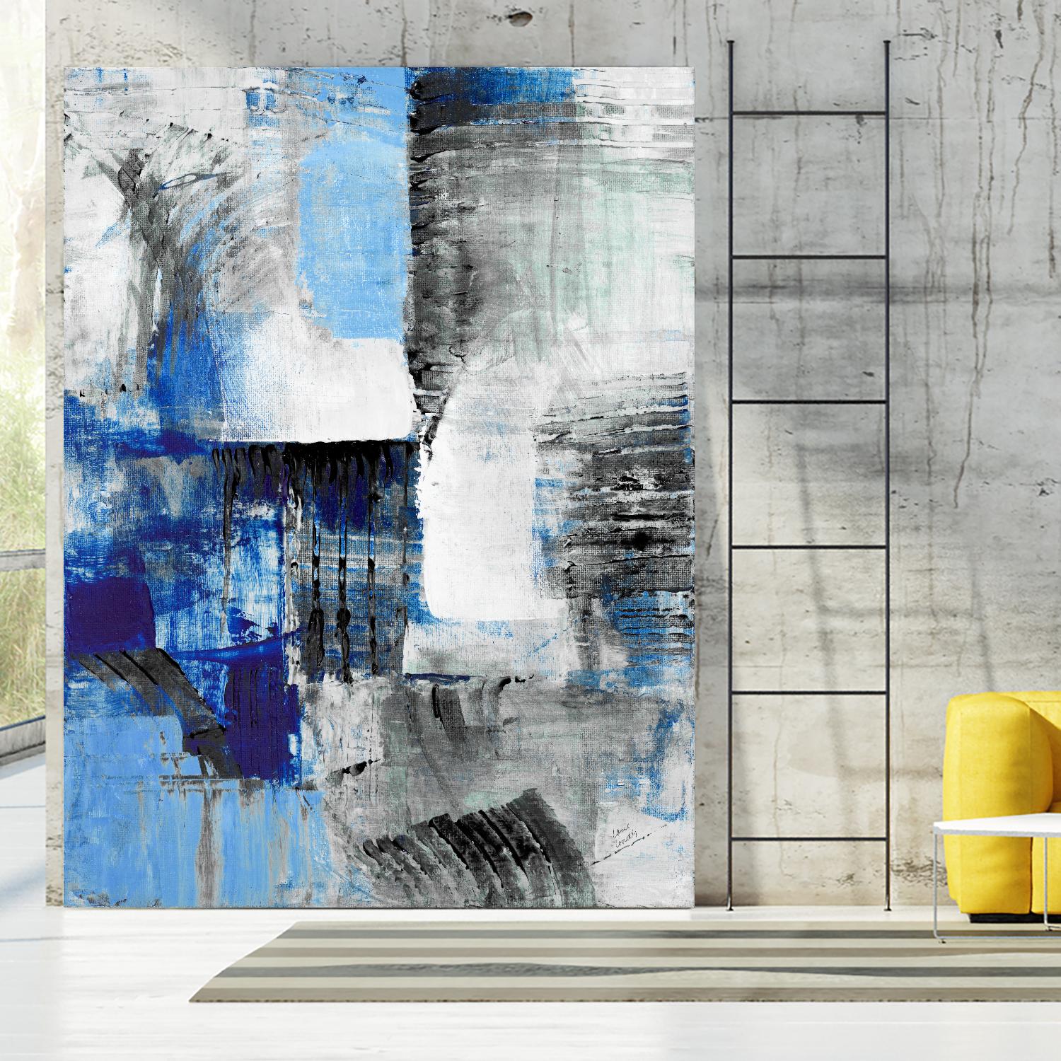 Mystic Bleu Abstract by Lanie Loreth on GIANT ART - bleu abstract
