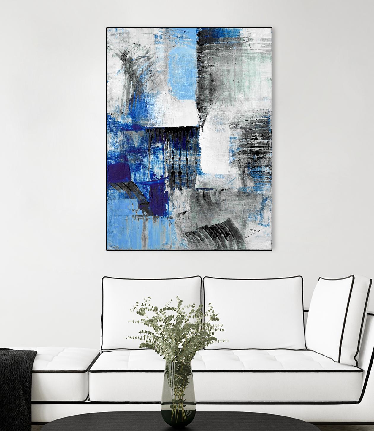 Mystic Bleu Abstract by Lanie Loreth on GIANT ART - bleu abstract