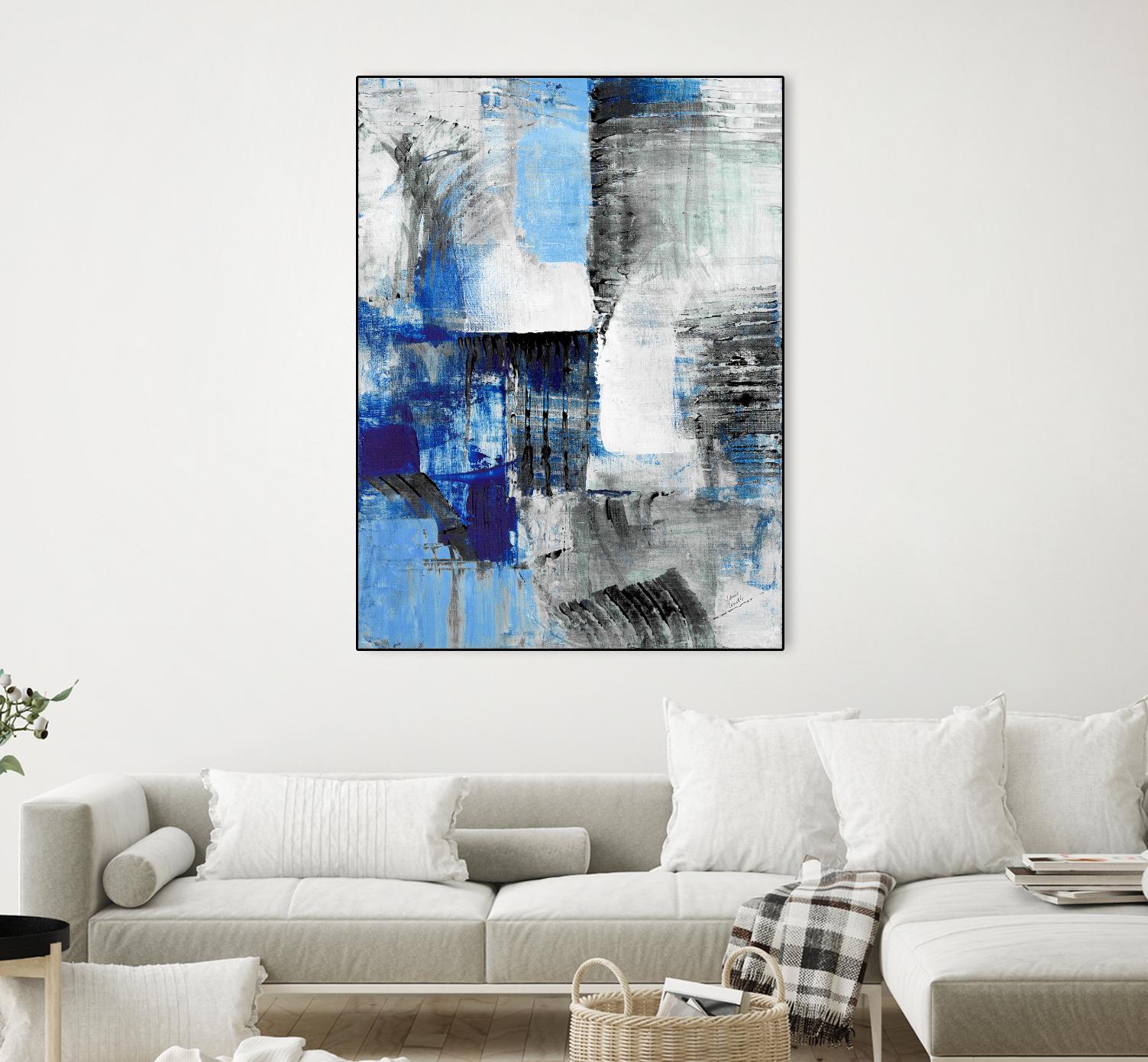 Mystic Bleu Abstract by Lanie Loreth on GIANT ART - bleu abstract