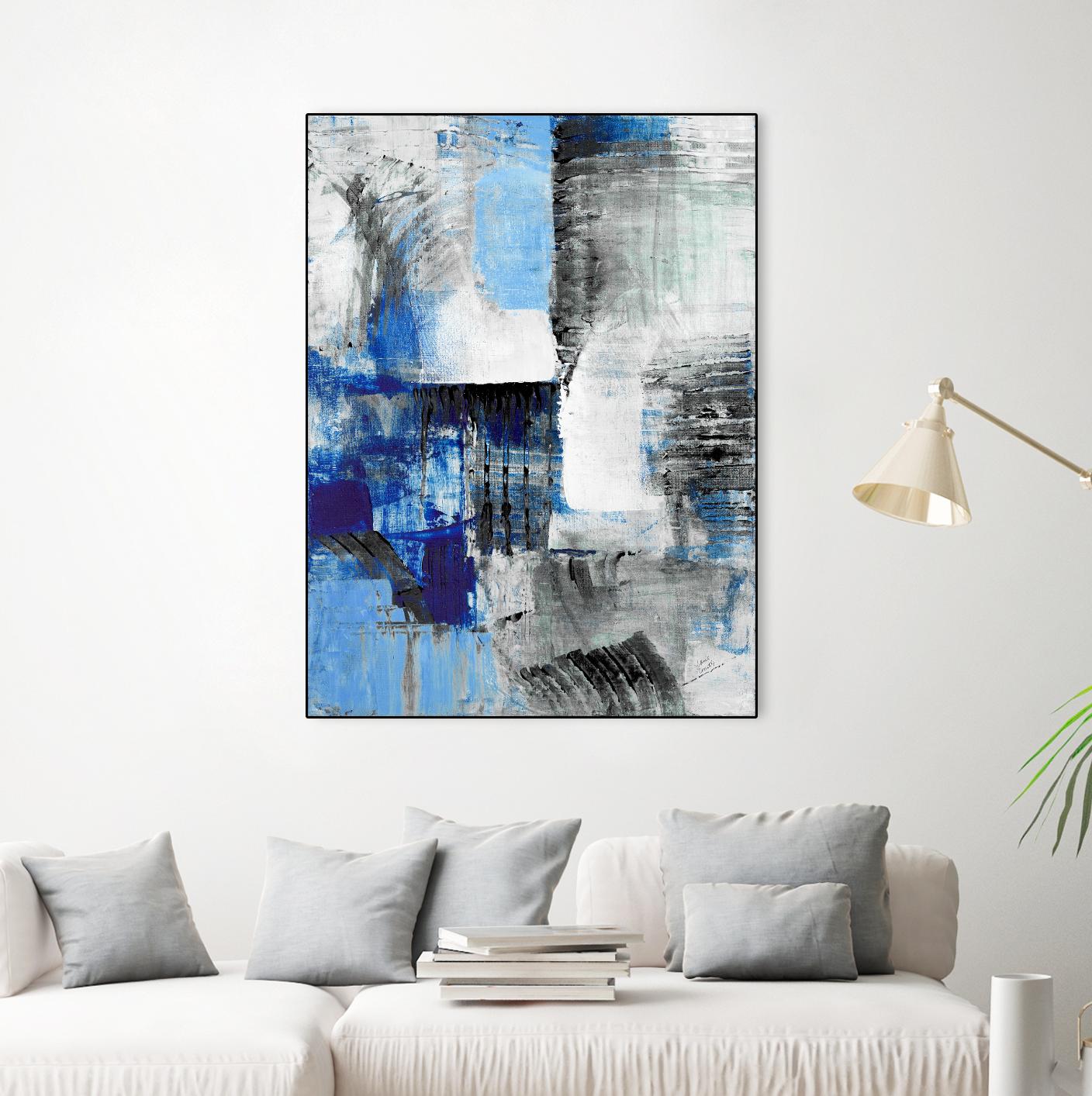 Mystic Bleu Abstract by Lanie Loreth on GIANT ART - bleu abstract