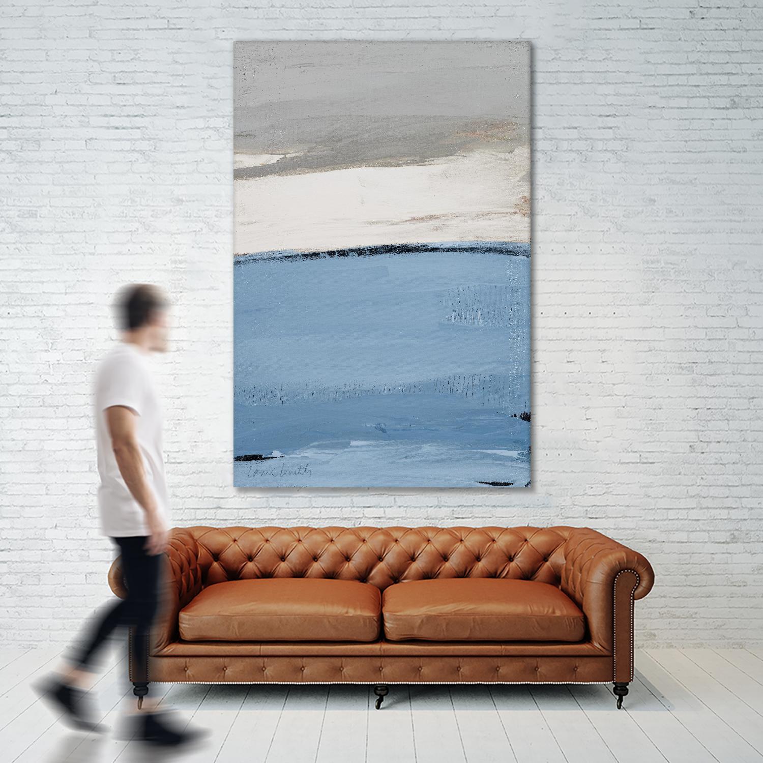 Blue Flatlands I by Lanie Loreth on GIANT ART - abstract