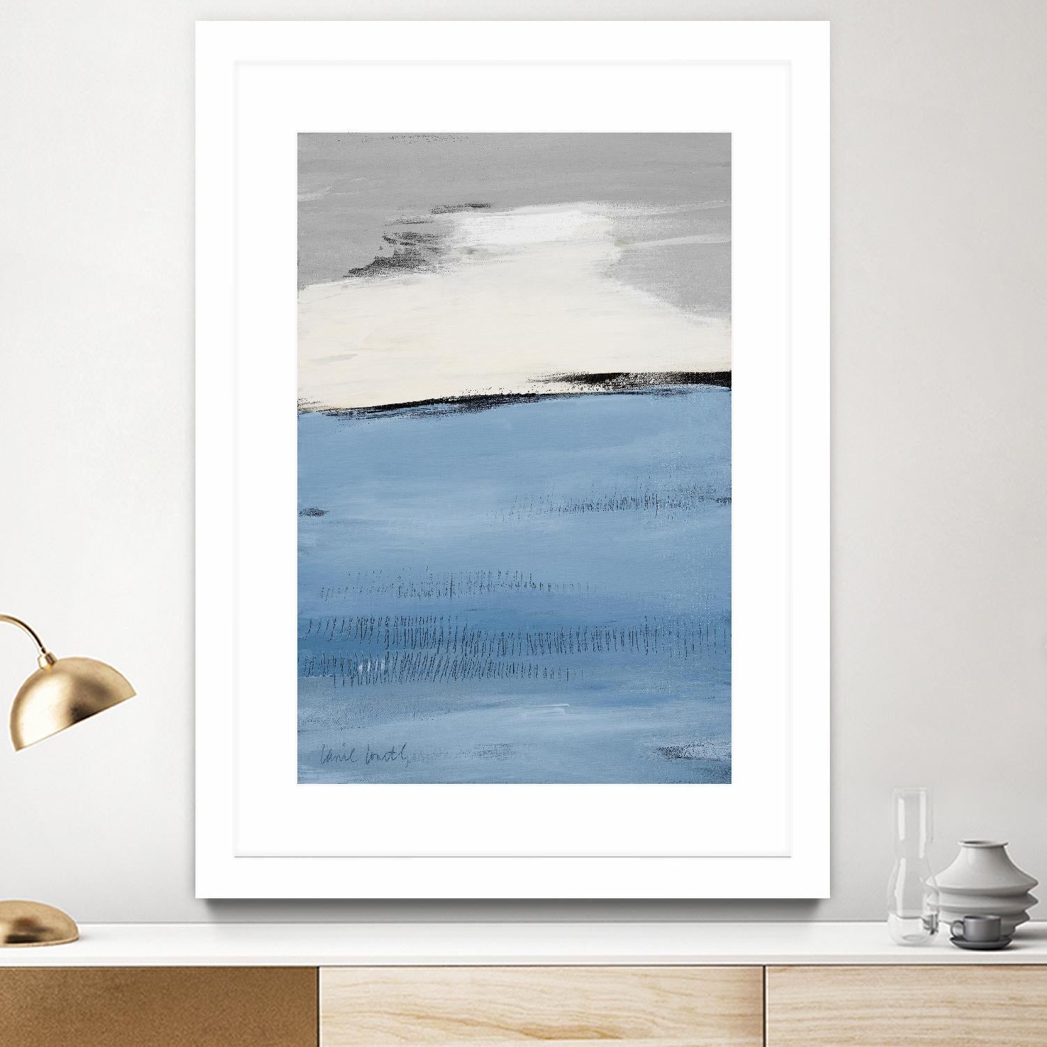 Blue Flatlands II by Lanie Loreth on GIANT ART - blue abstract