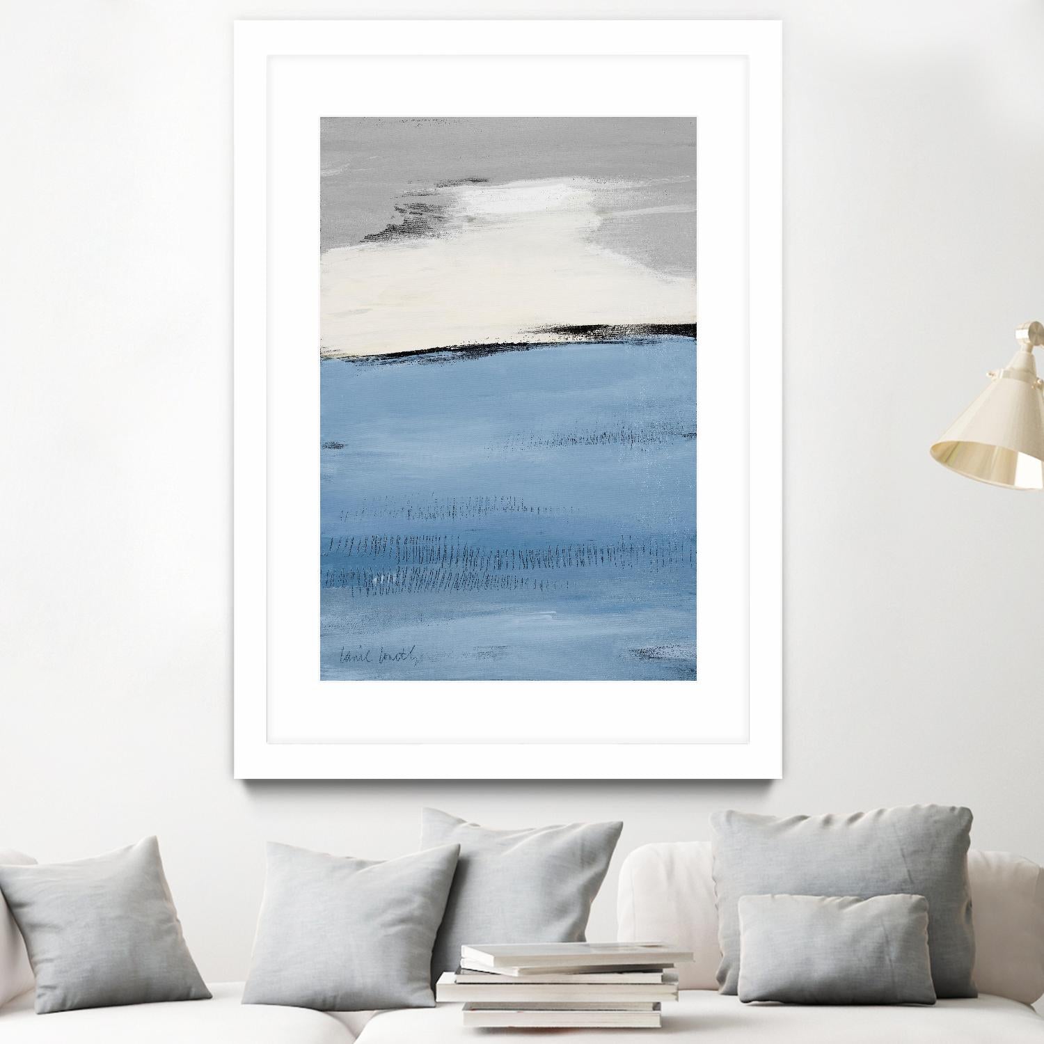 Blue Flatlands II by Lanie Loreth on GIANT ART - blue abstract