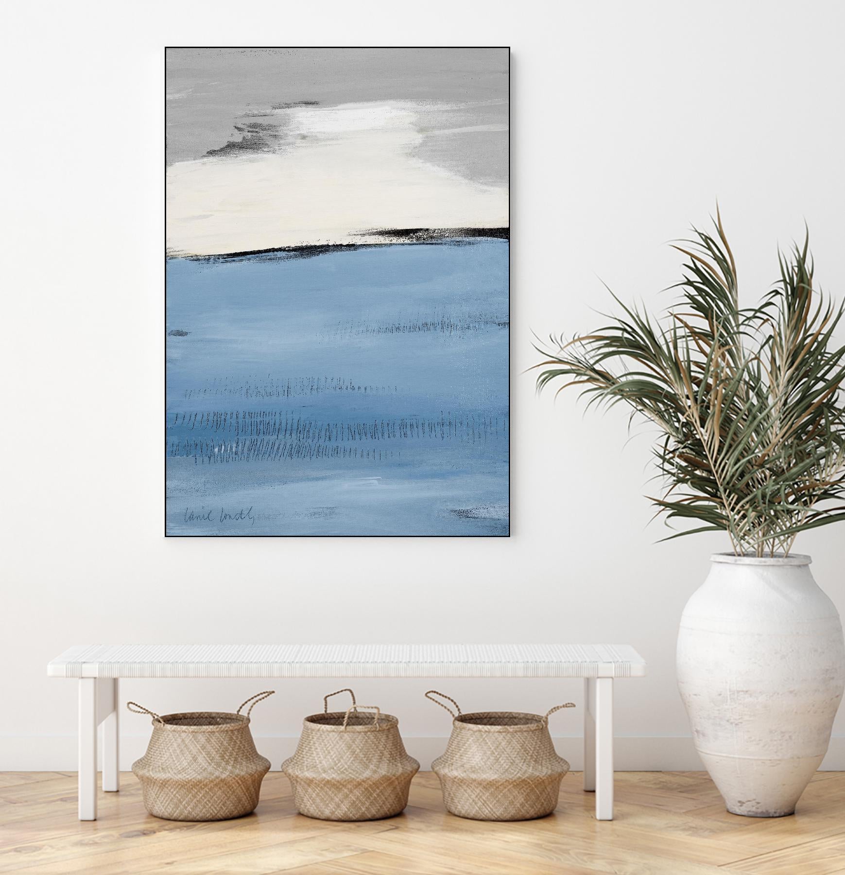 Blue Flatlands II by Lanie Loreth on GIANT ART - blue abstract